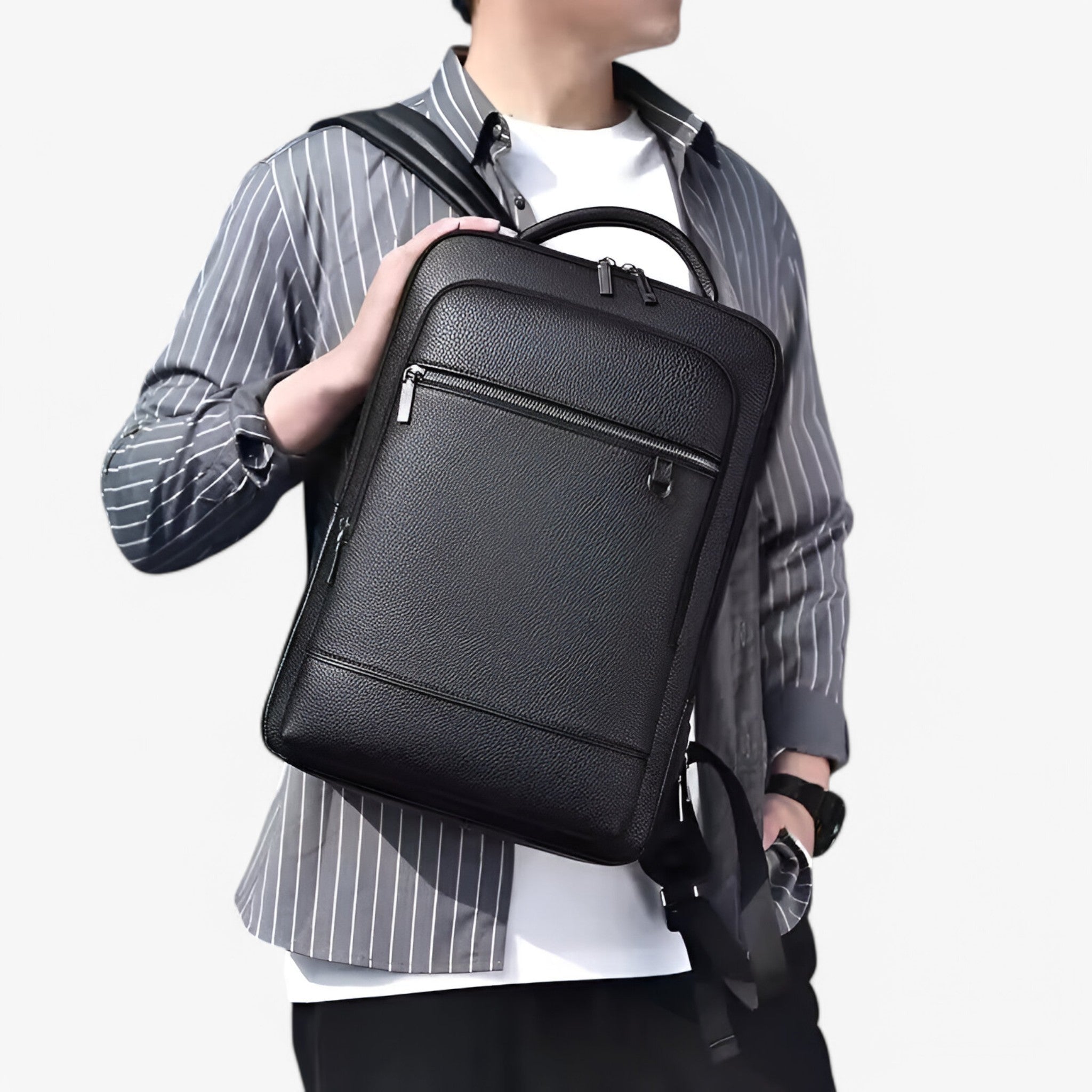Emil | Leren Rucksack mit USB
