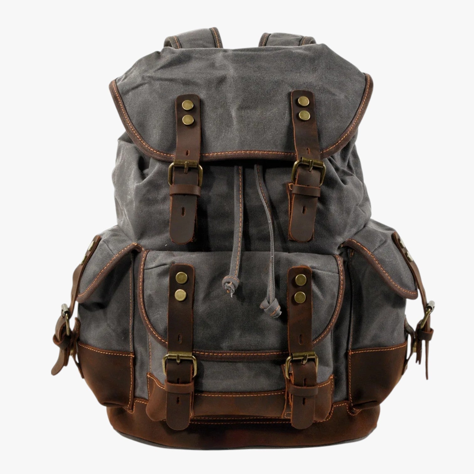 Conor | Rucksack für Trekking aus Stoff und Leder mit Großem Fassungsvermögen