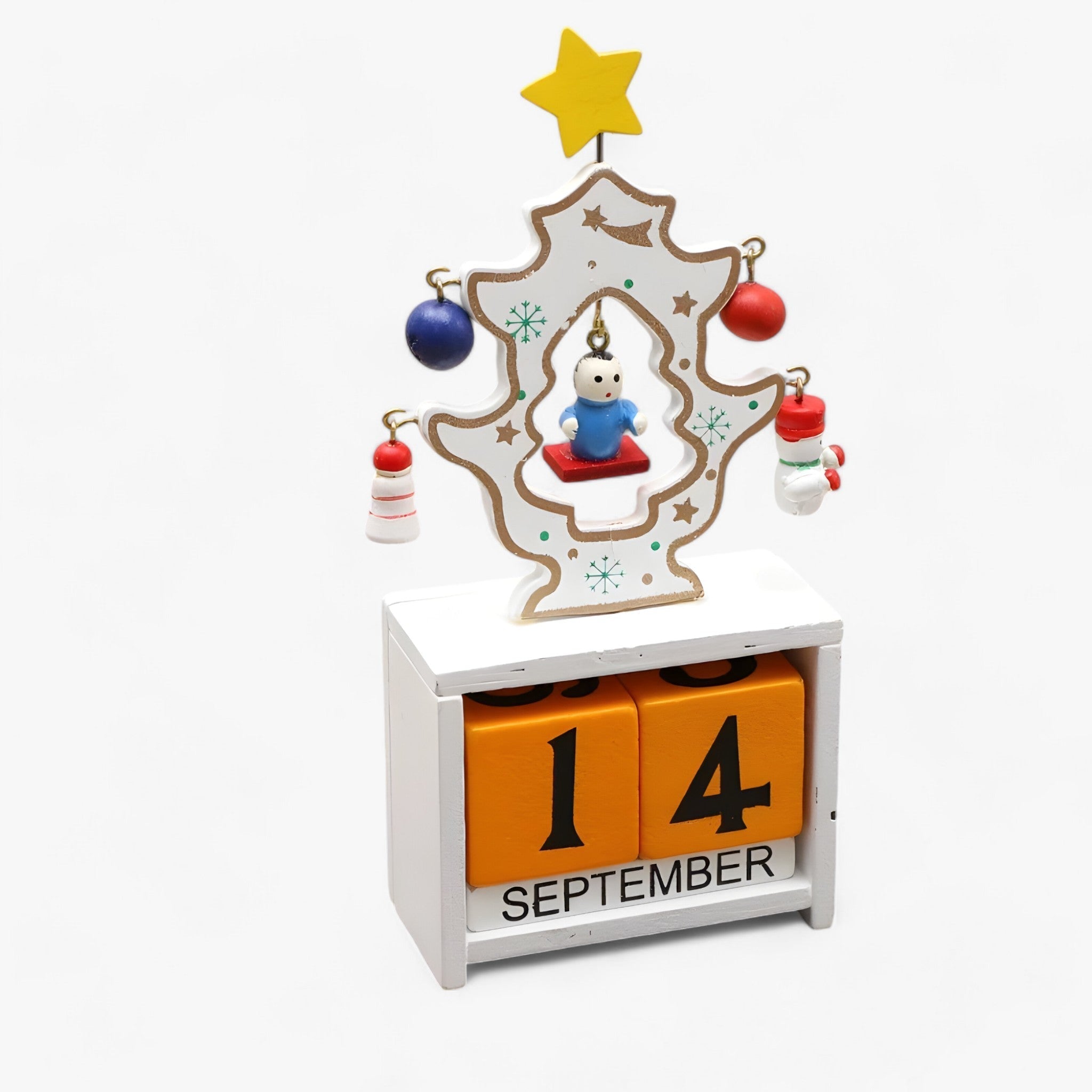 Feiertags Countdown Magie | Holz Weihnachtskalender mit Weihnachtsmann und Schneemann - Fügen Sie Ihren Feiern Aufregung hinzu - - Feiertags Countdown Magie | Holz Weihnachtskalender mit Weihnachtsmann und Schneemann - Fügen Sie Ihren Feiern Aufregung hinzu - €25 - Concept Neurenberg