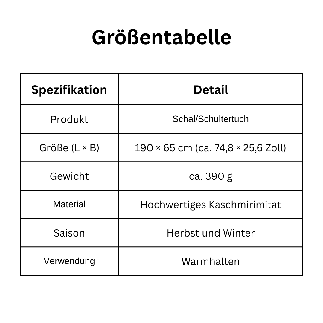 Valeria | Luxus-Kaschmirtuch – Eleganz und Wärme in Einem