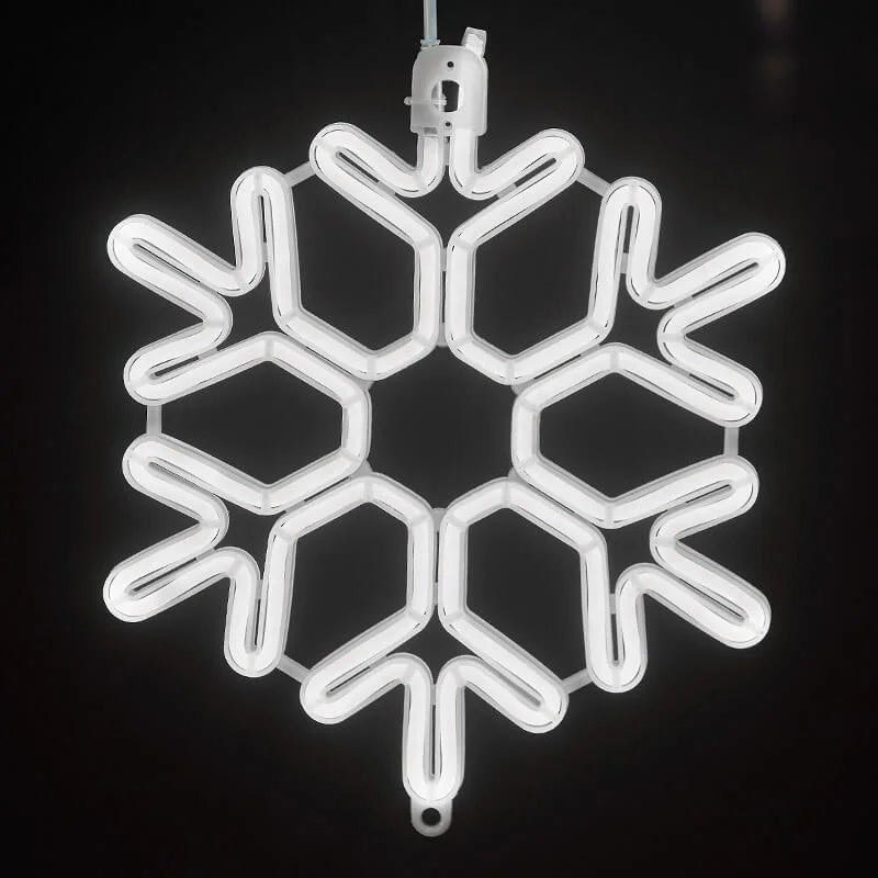 Winterliche LED Schneeflocken Lichter 1