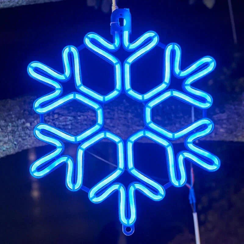 Winterliche LED Schneeflocken Lichter 2