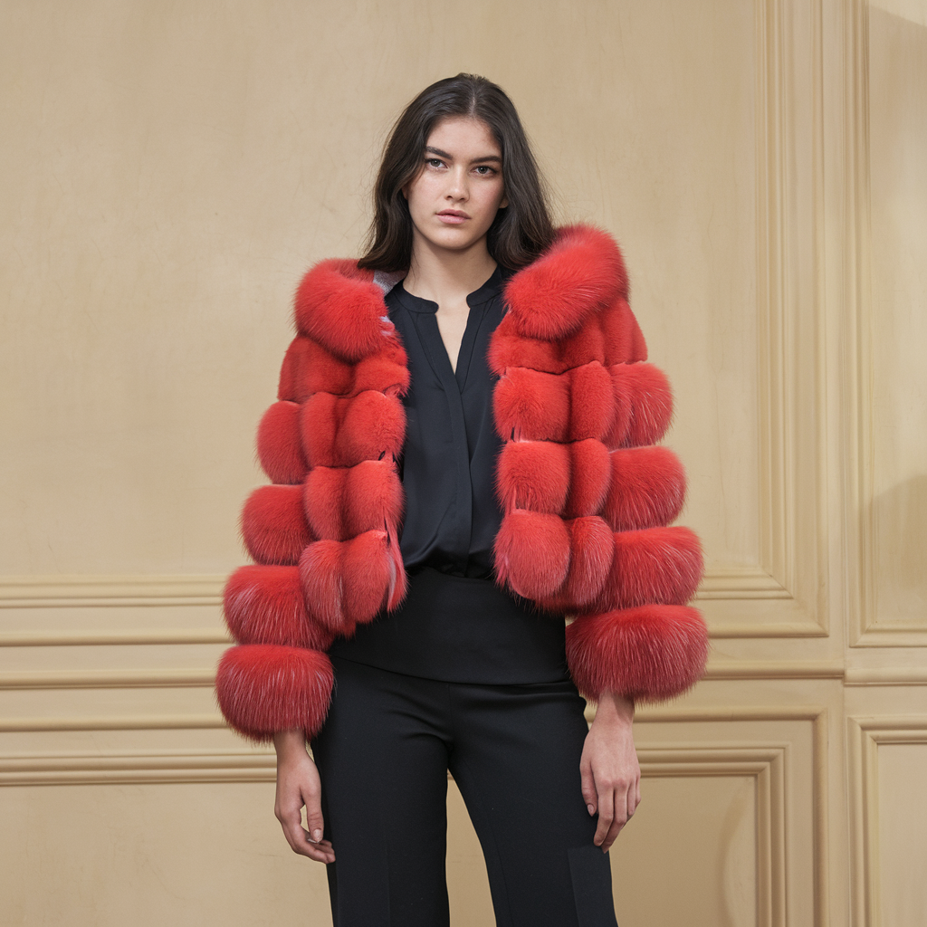 Weiche Kunstpelzjacke Schnee - Luxuriöse Wärme und Eleganz - - Weiche Kunstpelzjacke Schnee - Luxuriöse Wärme und Eleganz - €25 - Concept Frankfurt