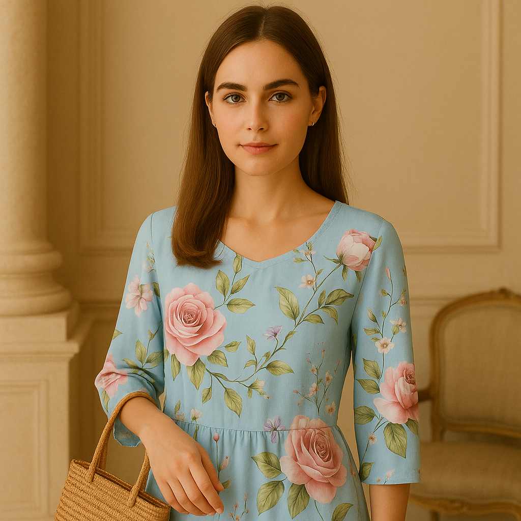 Brianna | Elegantes Blumenkleid