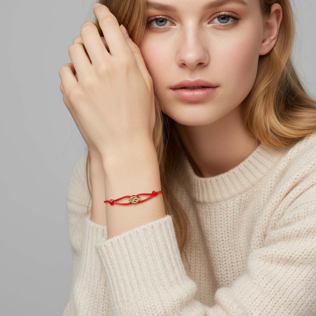 Lowen | Kordelarmband mit Bicolor-Glied