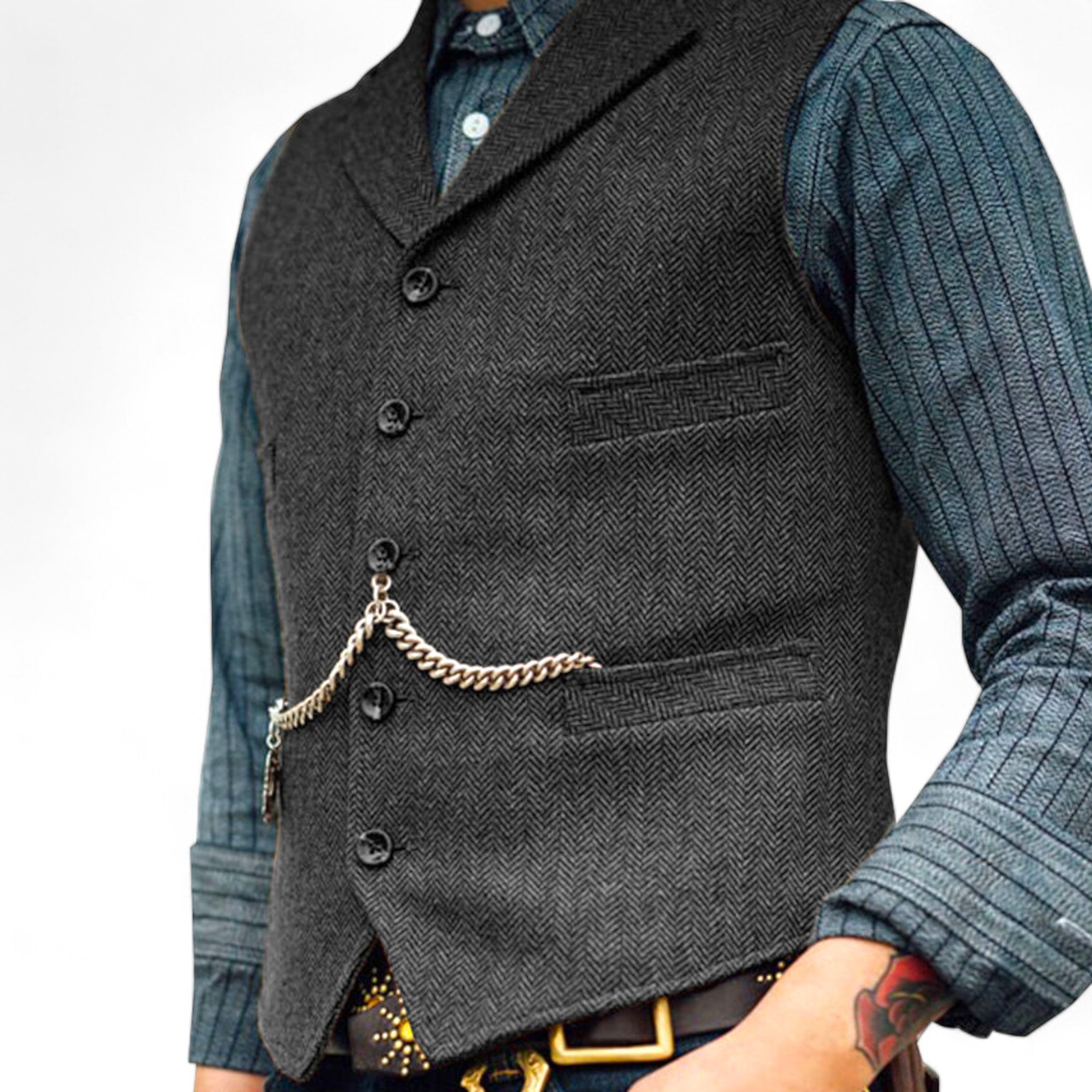 Business Anzugweste - Zeitlose Eleganz - Grün - Business Anzugweste - Zeitlose Eleganz- €25 - Concept Frankfurt