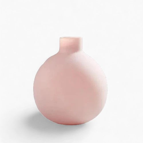 Moderne Keramikvasen-Kollektion | Mehrfarbige Stilvolle Minimalistische Wohnungsdekoration - Pink Vase Large - Moderne Keramikvasen-Kollektion | Mehrfarbige Stilvolle Minimalistische Wohnungsdekoration - € - Concept Frankfurt