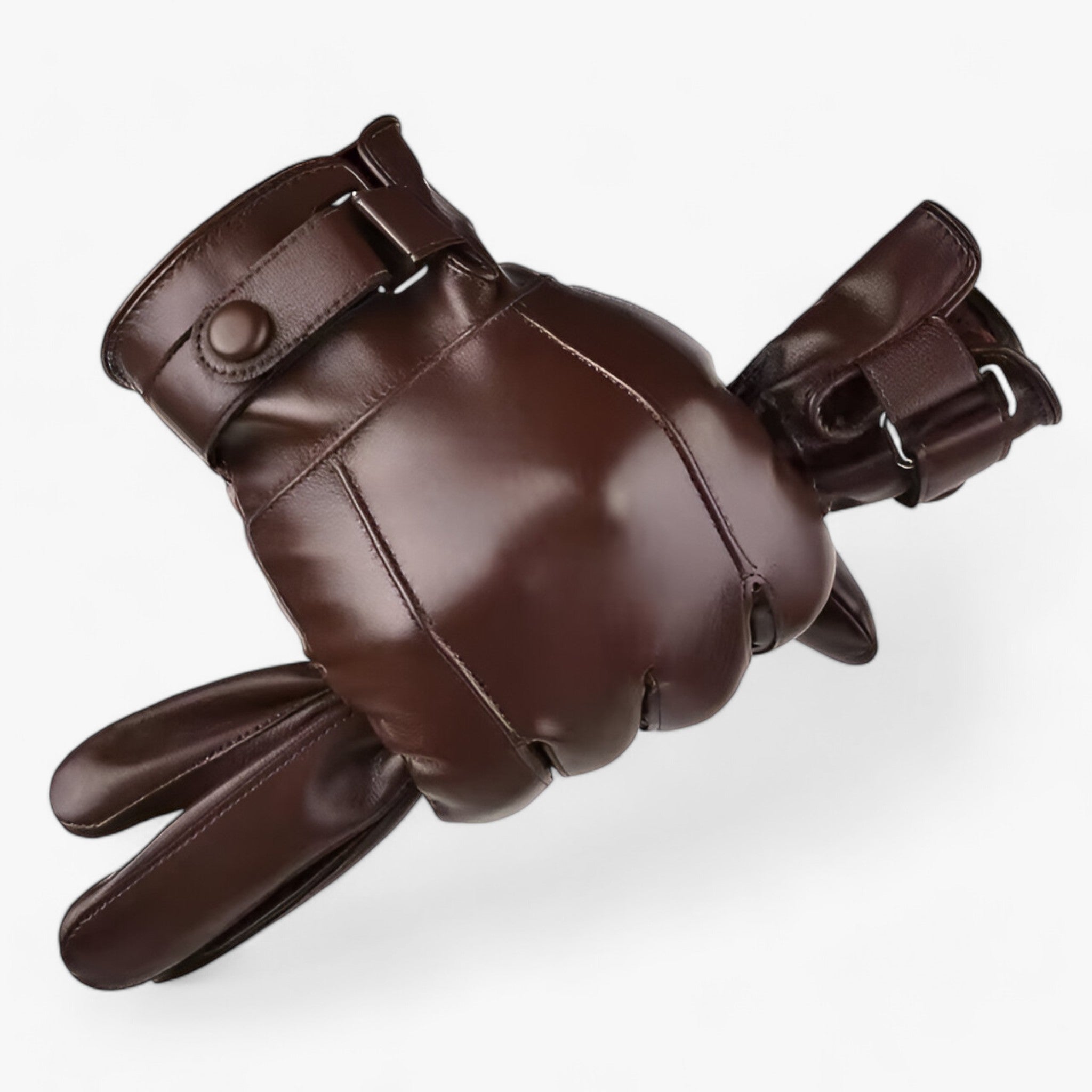 Herren Lederhandschuhe - Wärme aus echtem Lammfell für den Winter - Braun Einheitsgröße - Herren Lederhandschuhe - Wärme aus echtem Lammfell für den Winter - €25 - Concept Neurenberg