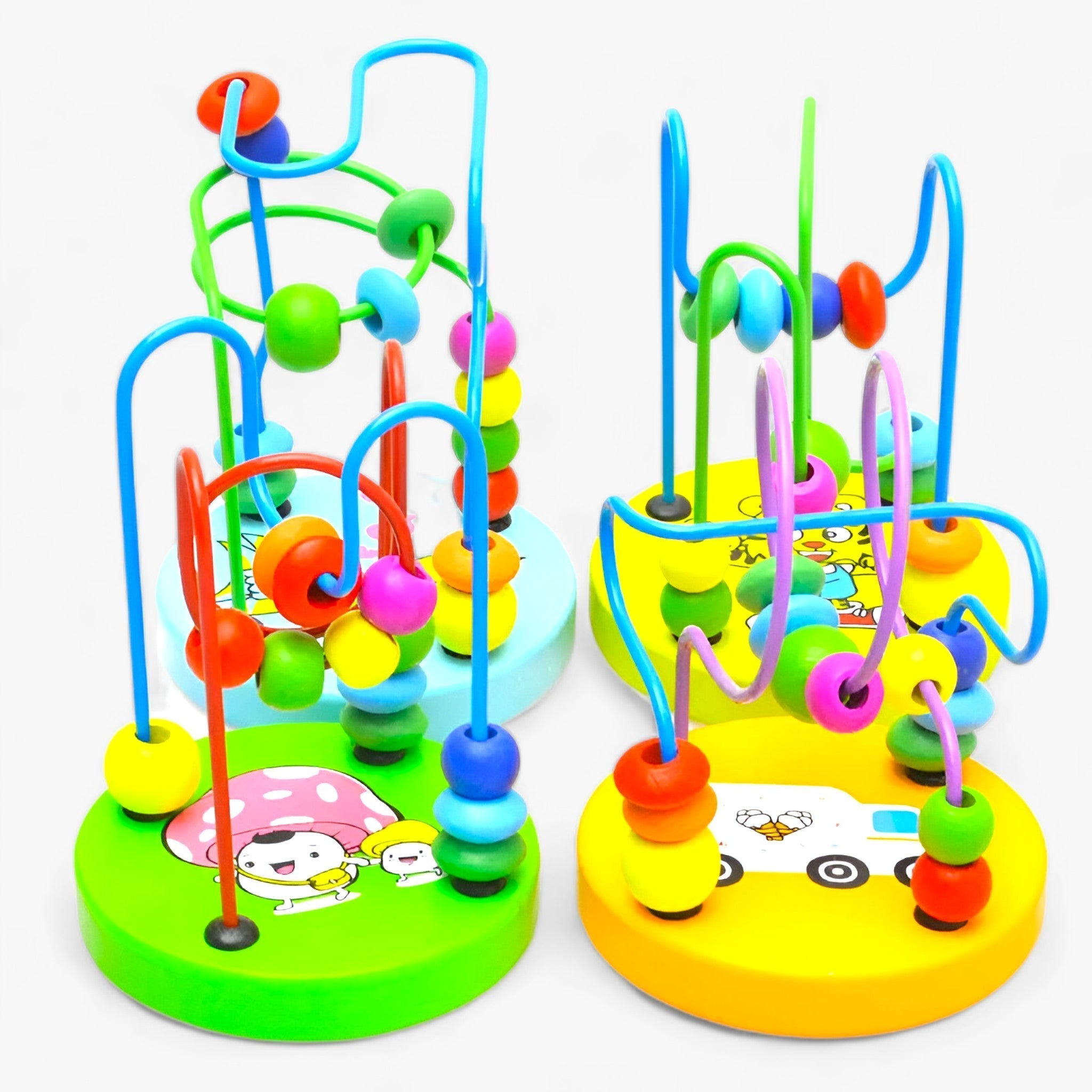Holzperlen-Labyrinth - Frühe Lernförderung - - MINI MONTESSORI | Holzperlen-Labyrinth - Frühe Lernförderung - €25 - Concept Frankfurt