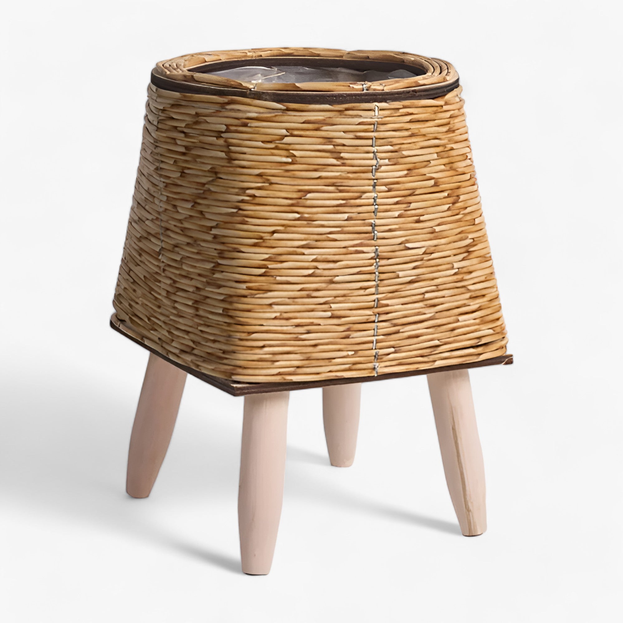 Rattan-Oase | Stilvoller Übertopf - Vielseitige Wohnkultur - Braun 2 - Rattan-Oase | Stilvoller Übertopf - Vielseitige Wohnkultur- €25 - Concept Frankfurt