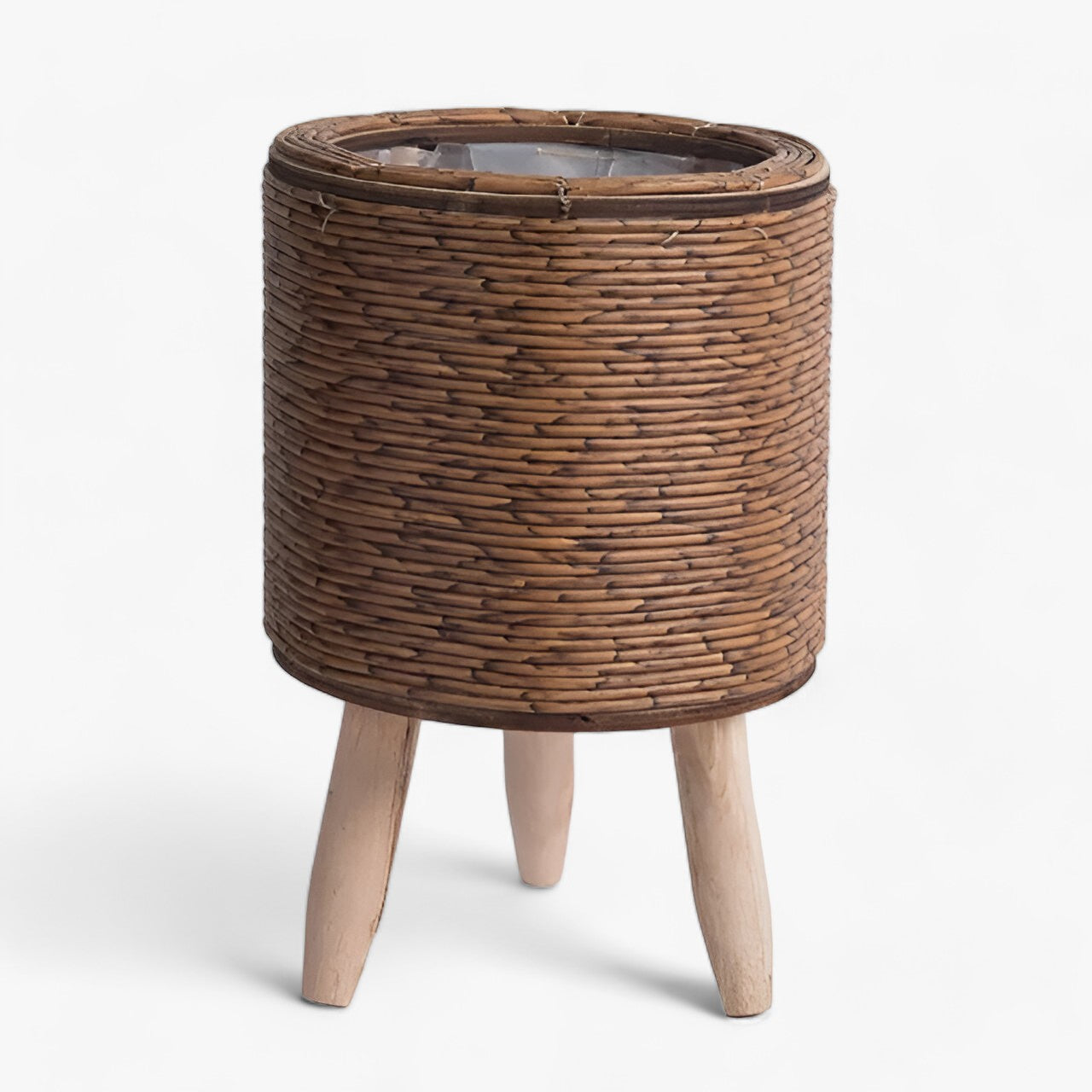 Rattan-Oase | Stilvoller Übertopf - Vielseitige Wohnkultur - Dunkelbraun 3 - Rattan-Oase | Stilvoller Übertopf - Vielseitige Wohnkultur- €25 - Concept Frankfurt