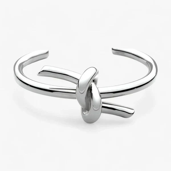 Knoten-Seil-Manschettenarmband - Einzigartig und Stilvoll - Silber - Knoten-Seil-Manschettenarmband - Einzigartig und Stilvoll - €25 - Concept Frankfurt