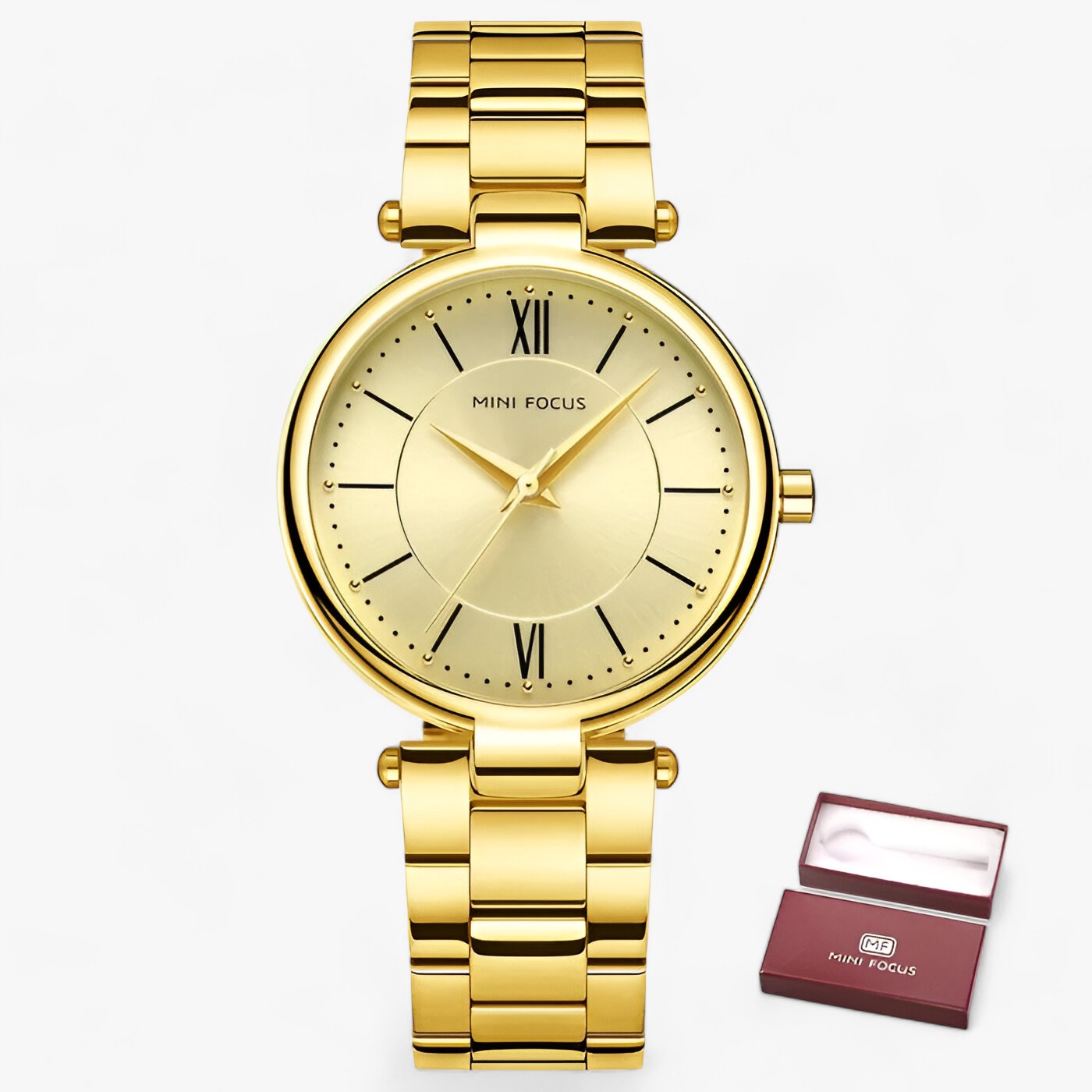 Damen Quarzuhr - Modisches und vielseitiges Zeitmesser - Gold-Box - Damen Quarzuhr - Modisches und vielseitiges Zeitmesser - €25 - Concept Frankfurt