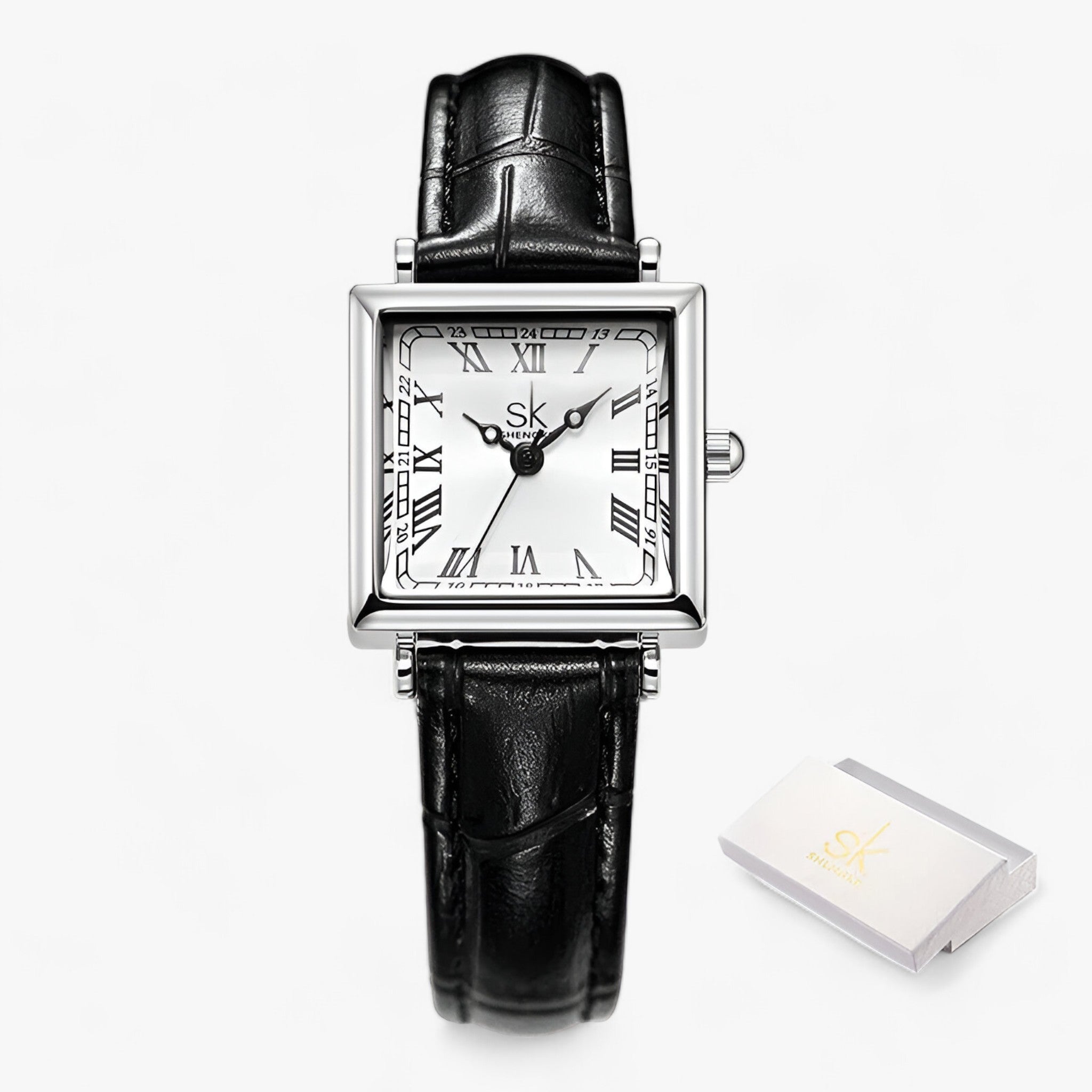 Charlotte | Quadratisches Damenarmbanduhr – wunderschön und elegant für besondere Anlässe
