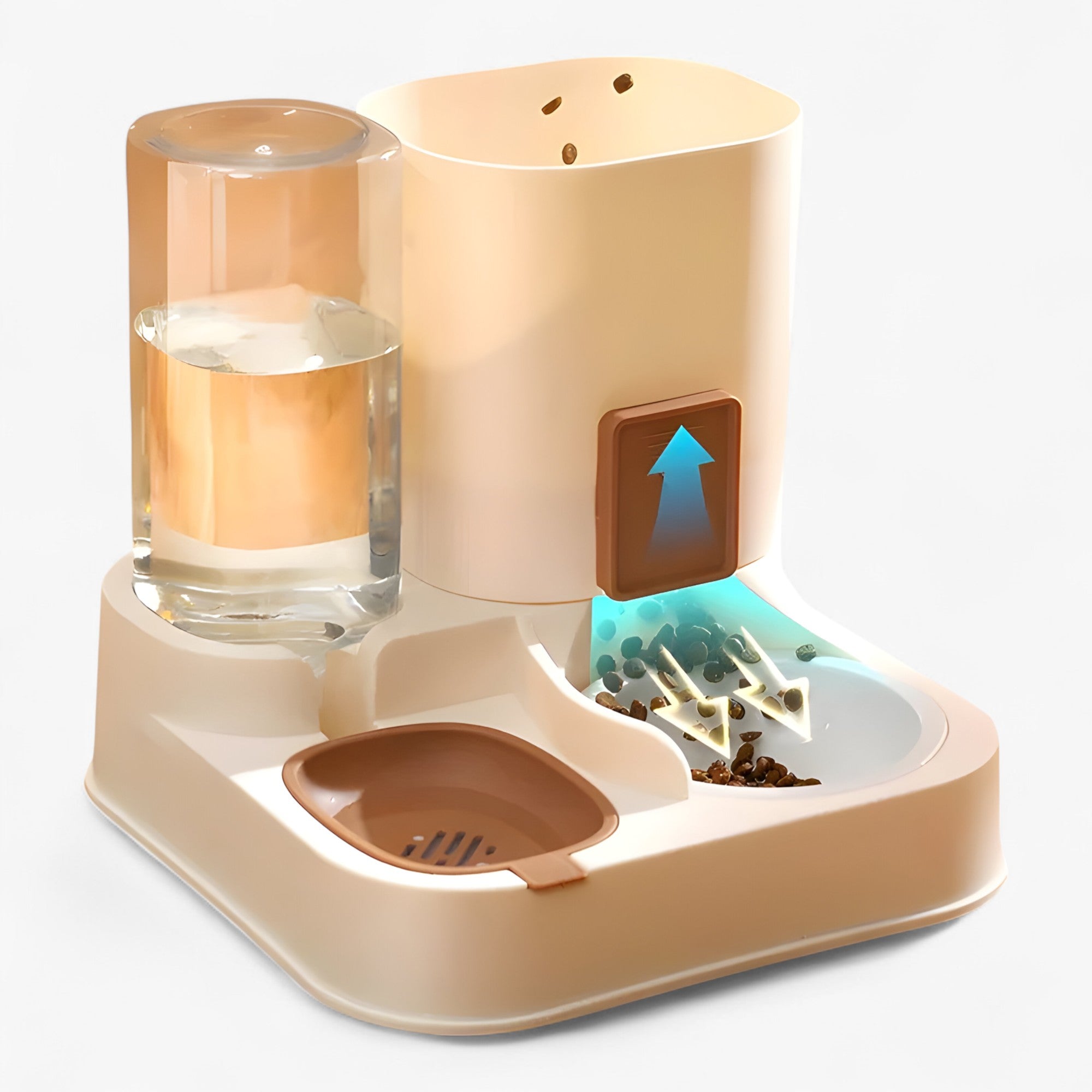 PETLUX | Haustier-Spender mit Wasserspeicher - Einfach und Effektiv für Vielbeschäftigte Haustierbesitzer