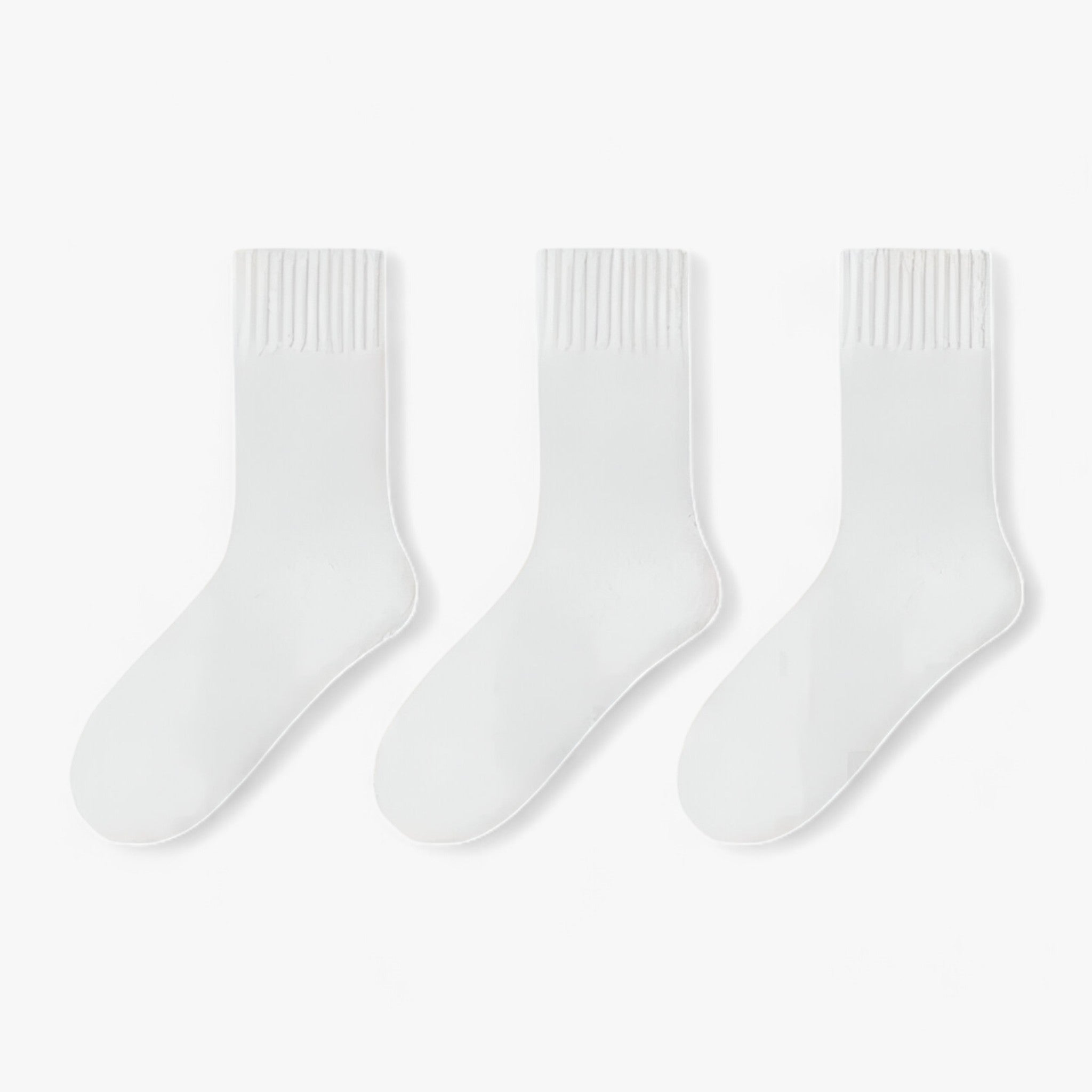 Wollsocken-Set - Warm und gemütlich bequem - 3 weiße Paare Größen 34-40 - Wollsocken-Set - Warm und gemütlich bequem - €25 - Concept Frankfurt