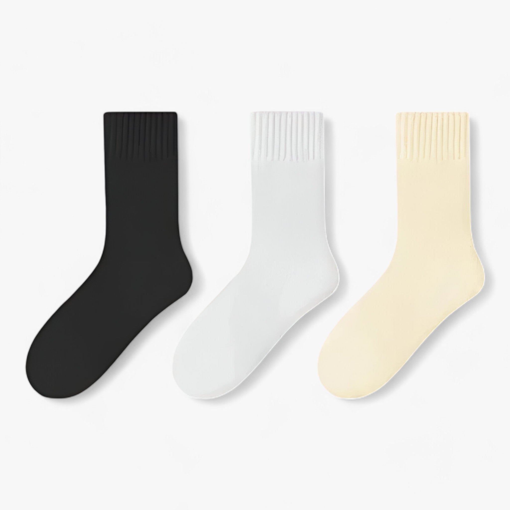 Wollsocken-Set - Warm und gemütlich bequem - schwarz-weiß-gelb Größen 34-40 - Wollsocken-Set - Warm und gemütlich bequem - €25 - Concept Frankfurt