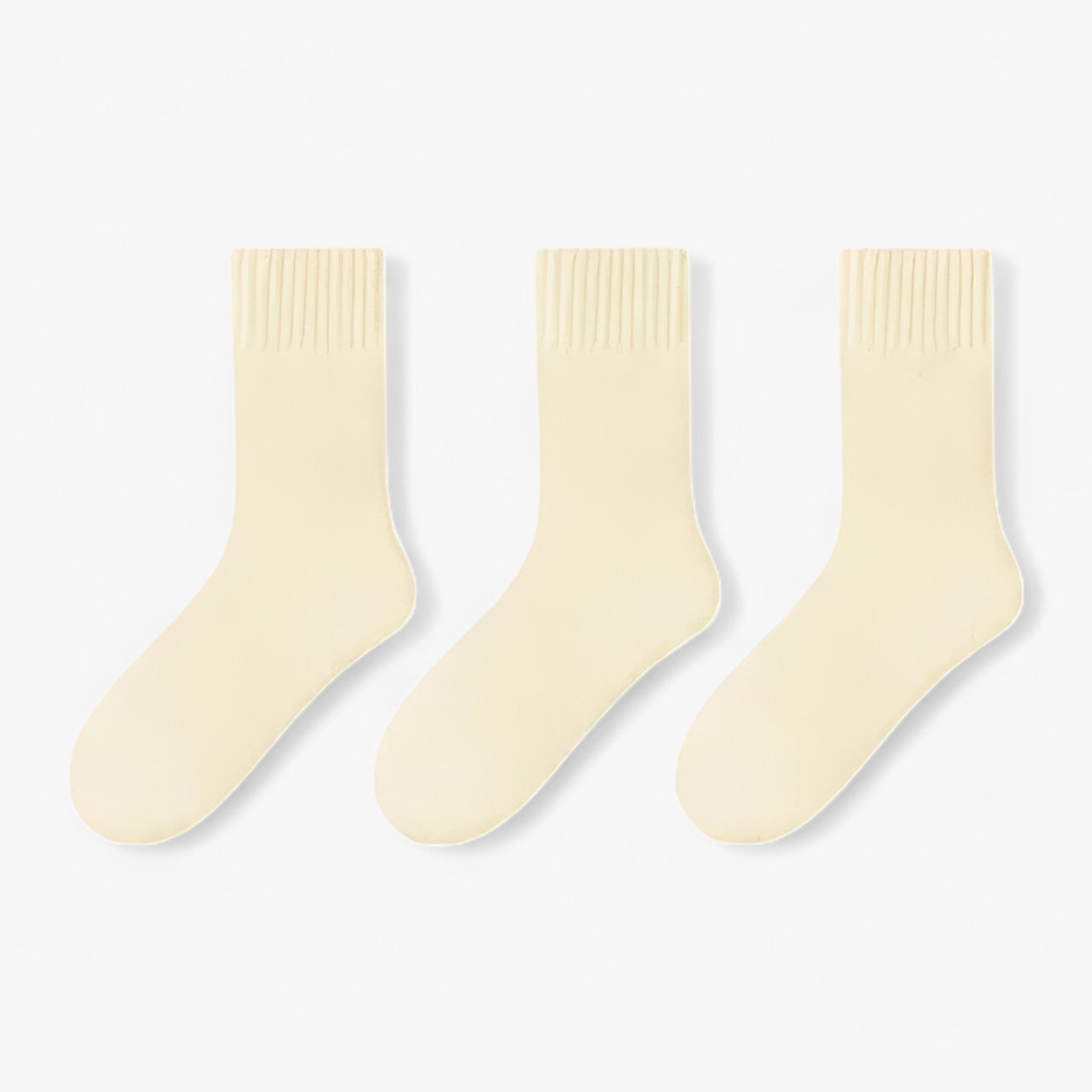 Wollsocken-Set - Warm und gemütlich bequem - 3 gelbe Paare Größen 34-40 - Wollsocken-Set - Warm und gemütlich bequem - €25 - Concept Frankfurt