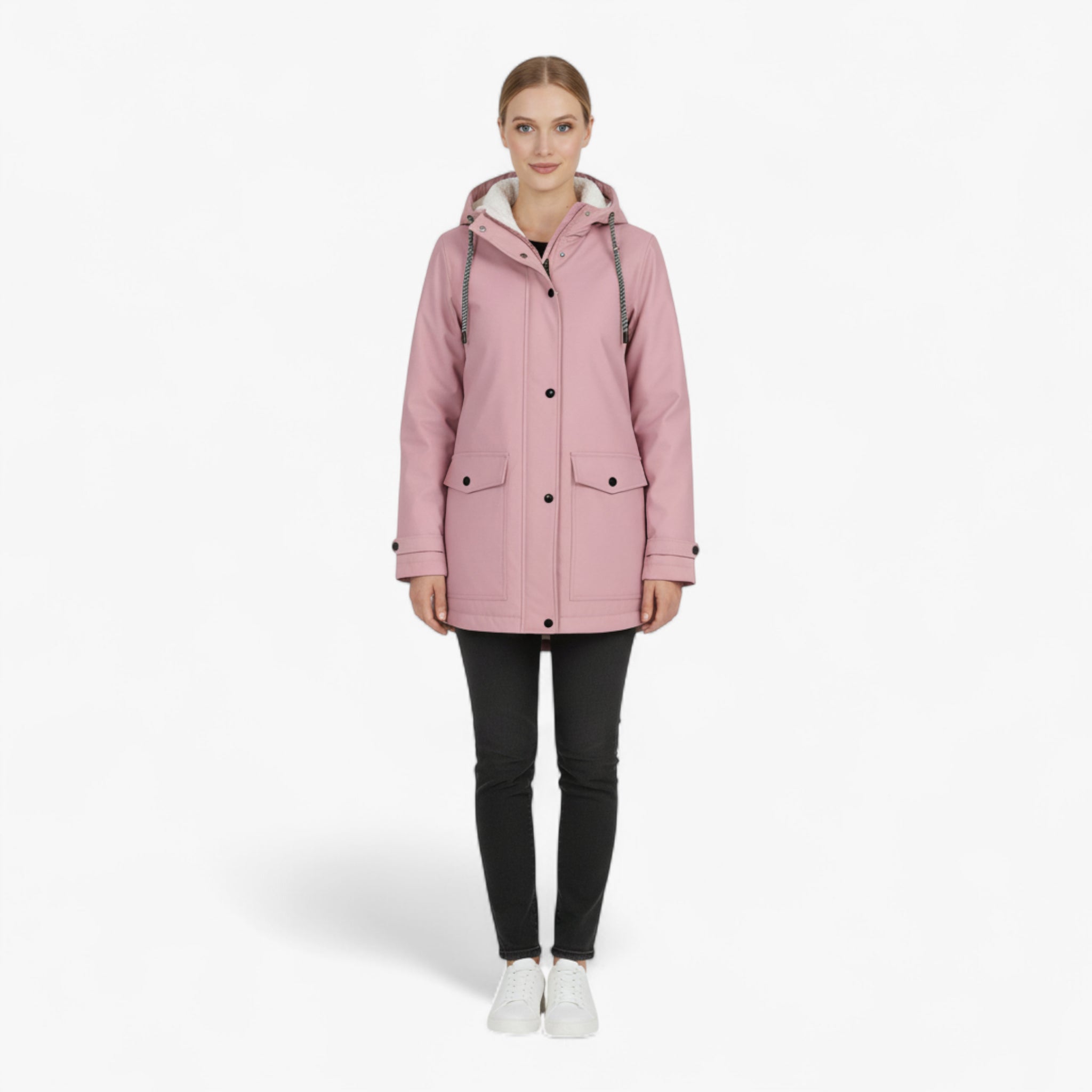 Adele | Damen Wasserdichte Winddichte Jacke mit Kapuze