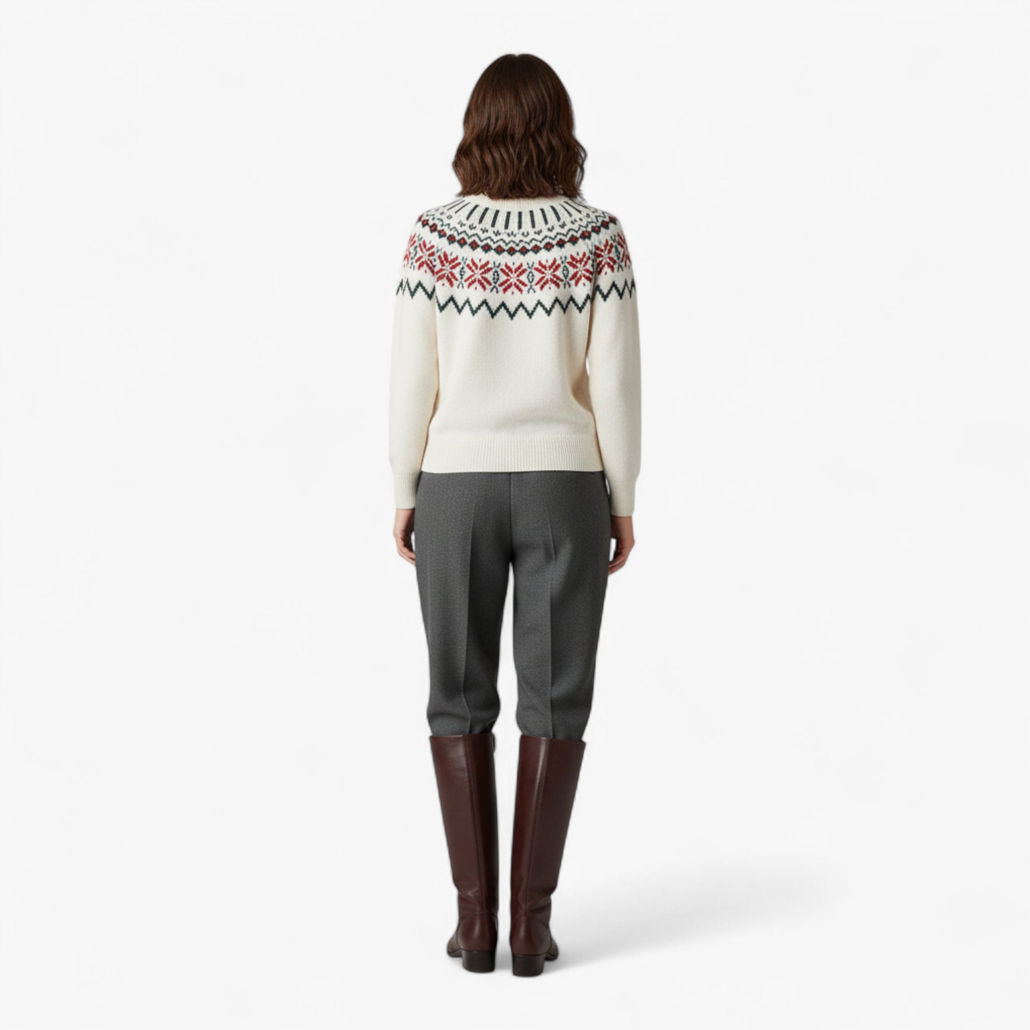 Elke | Damen Gestrickter Pullover