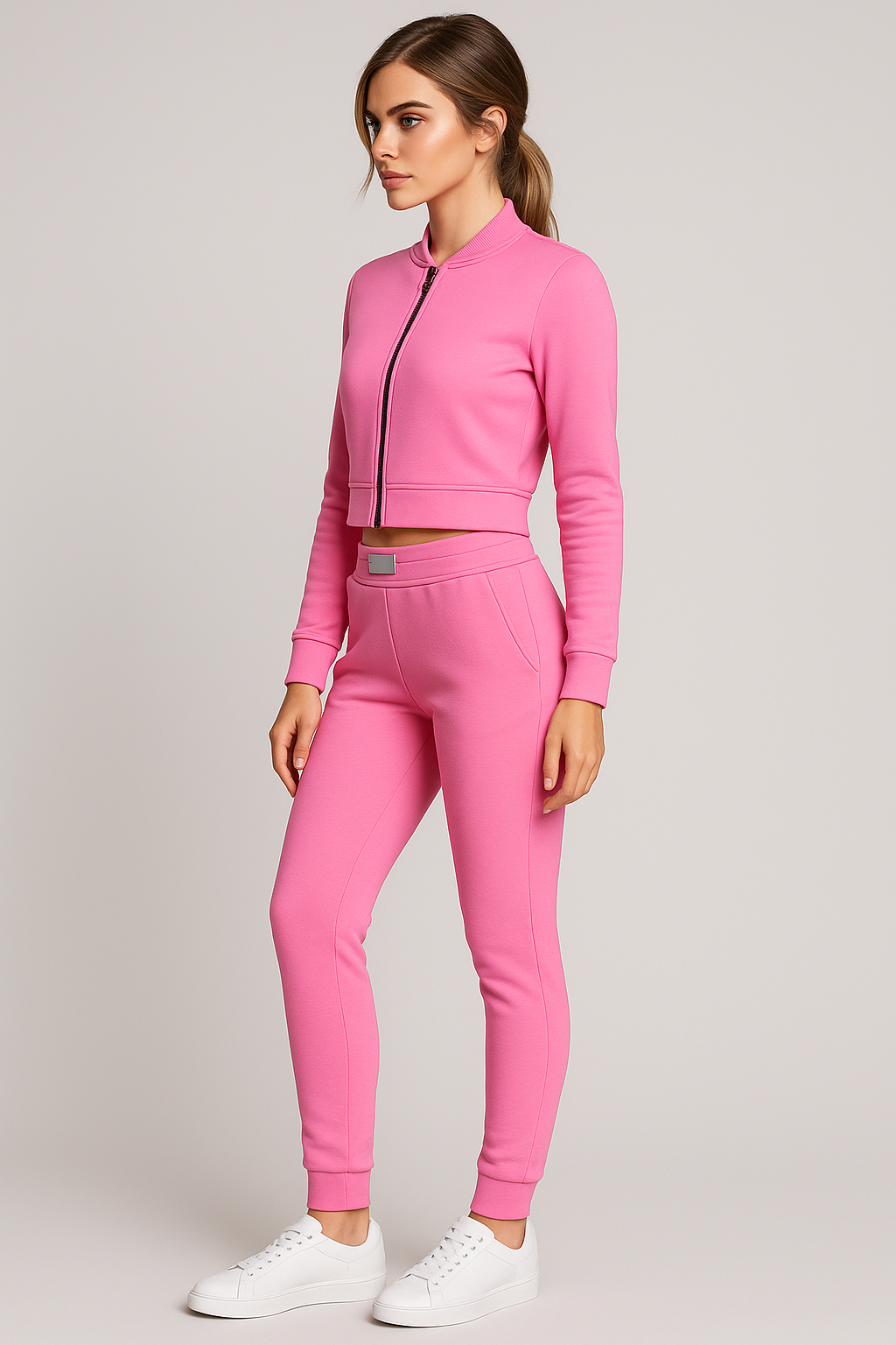 Visilisa | Damen Freizeit-Trainingsanzug mit Zip-Jacke und Jogginghose