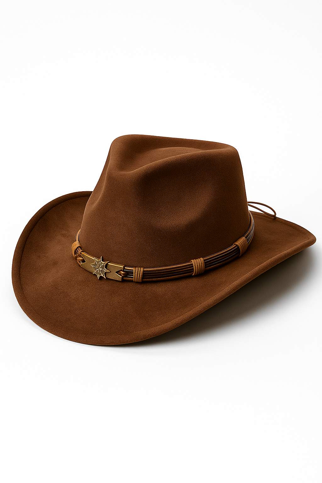 Steen | Klassischer Cowboyhut aus Wildleder mit Zierband