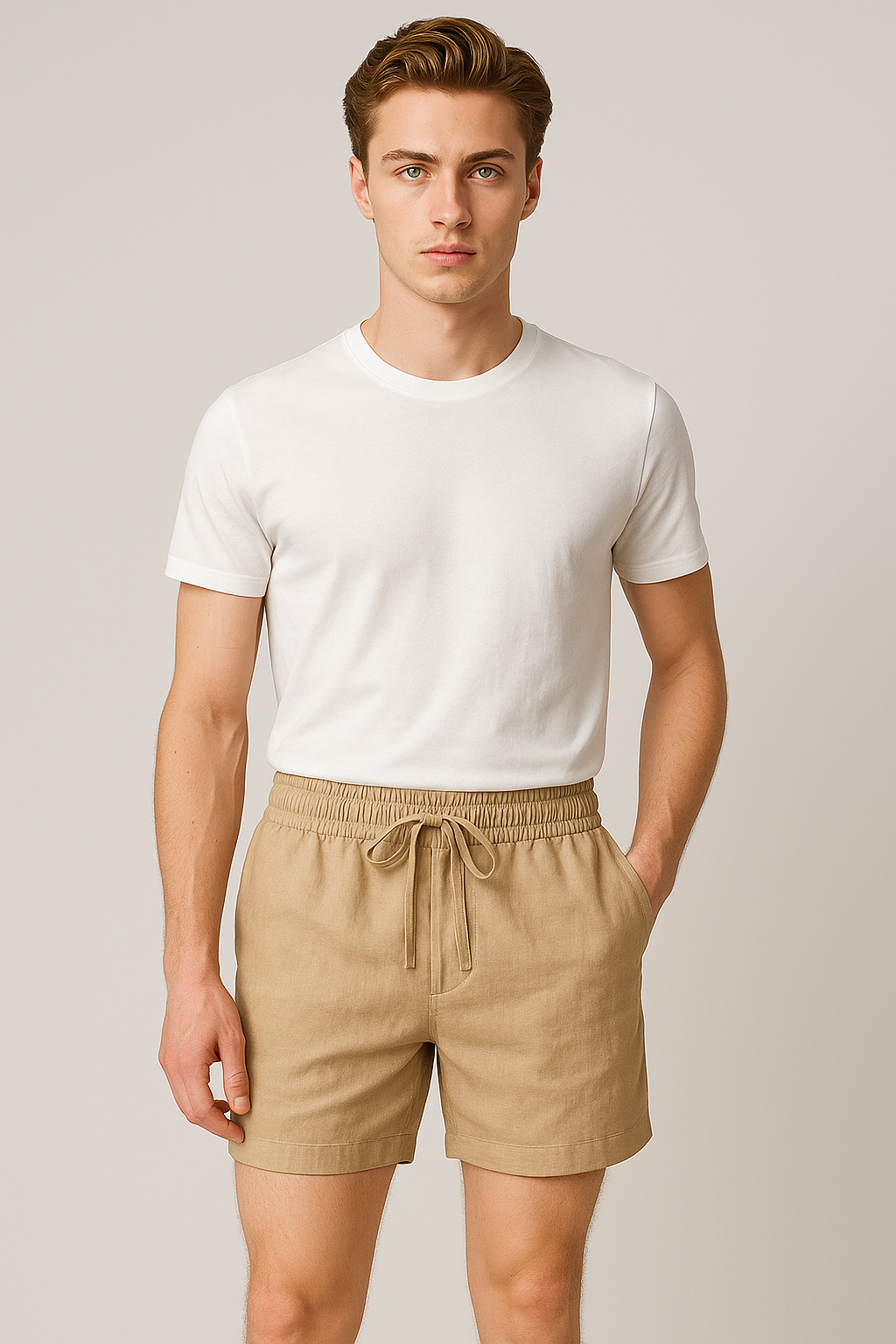 Charles | Leichte Leinenshorts für Herren