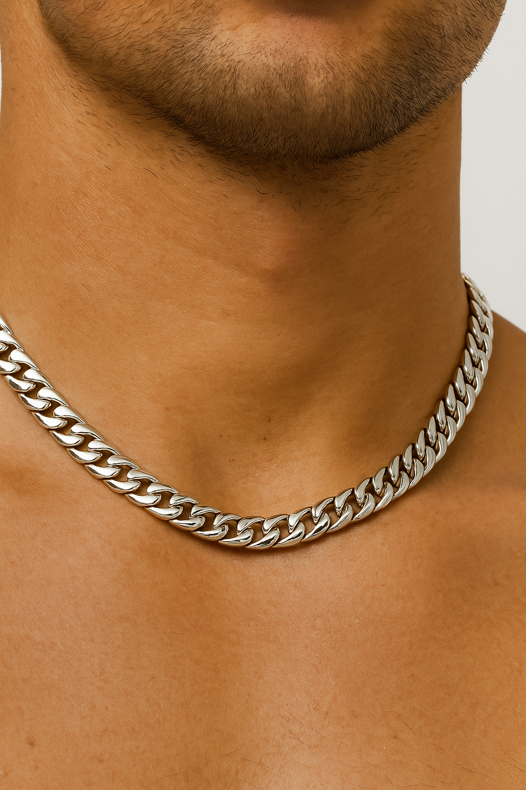 Titan | Herren Cuban Link Halskette in Silber