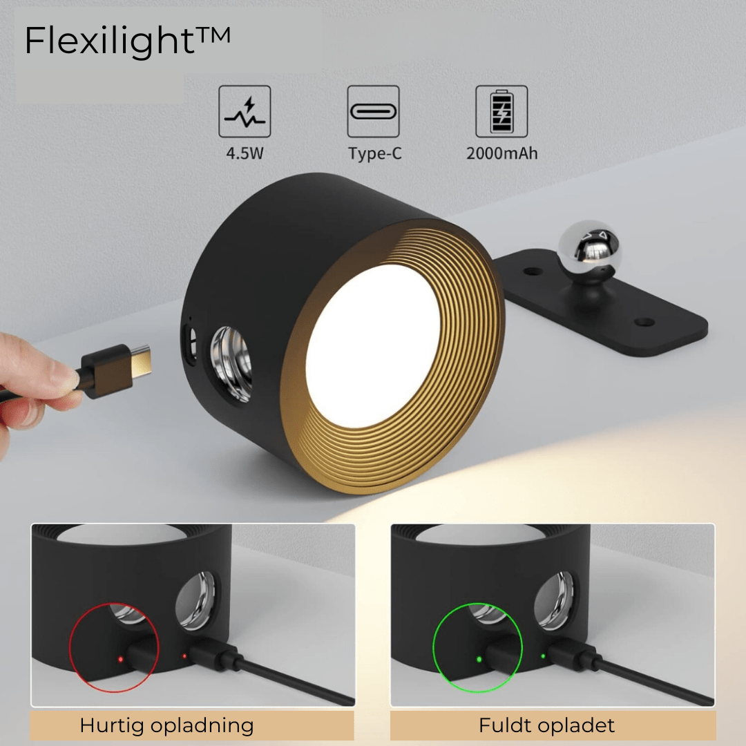 Flexilight™ | 360° kabellose, wiederaufladbare Wandlampe - - Flexilight™ | 360° kabellose, wiederaufladbare Wandlampe - €25 - Concept Neurenberg