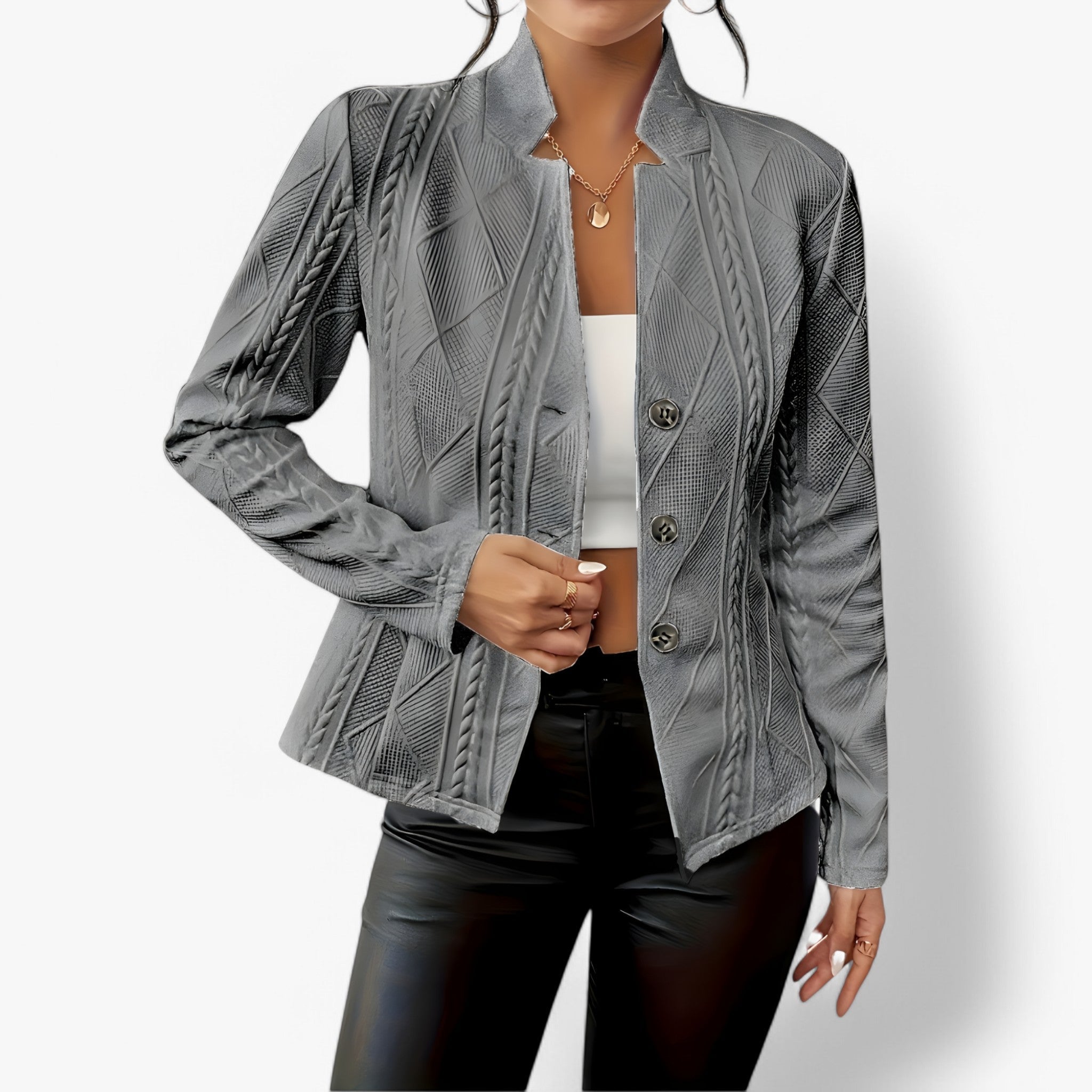 Reina | Elegante Taillencape – Stilvolle Wärme für jede Gelegenheit
