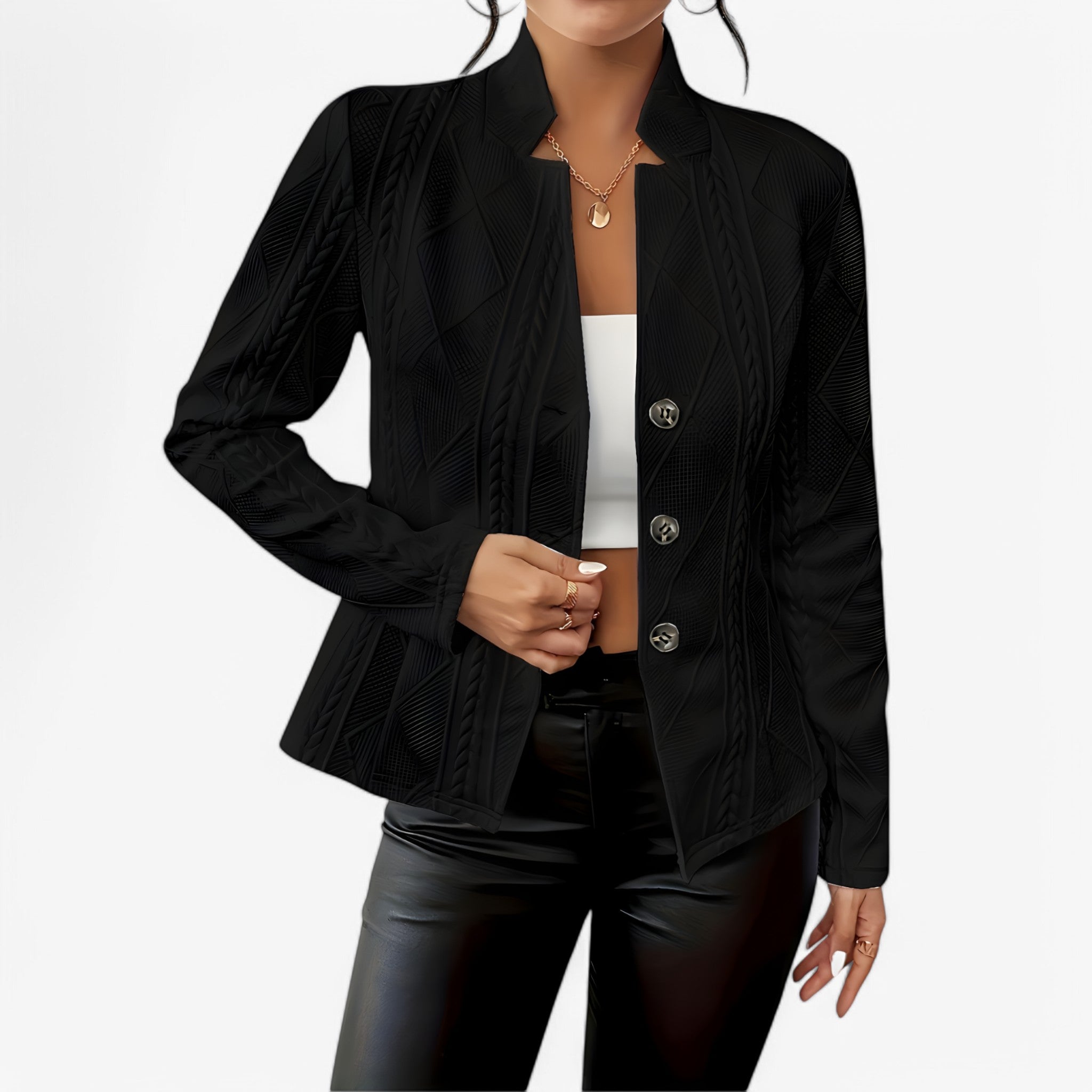 Reina | Elegante Taillencape – Stilvolle Wärme für jede Gelegenheit