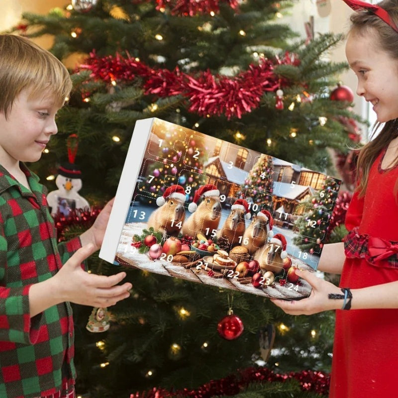 Adventskalender für Kinder mit Capybara-Motiven 6