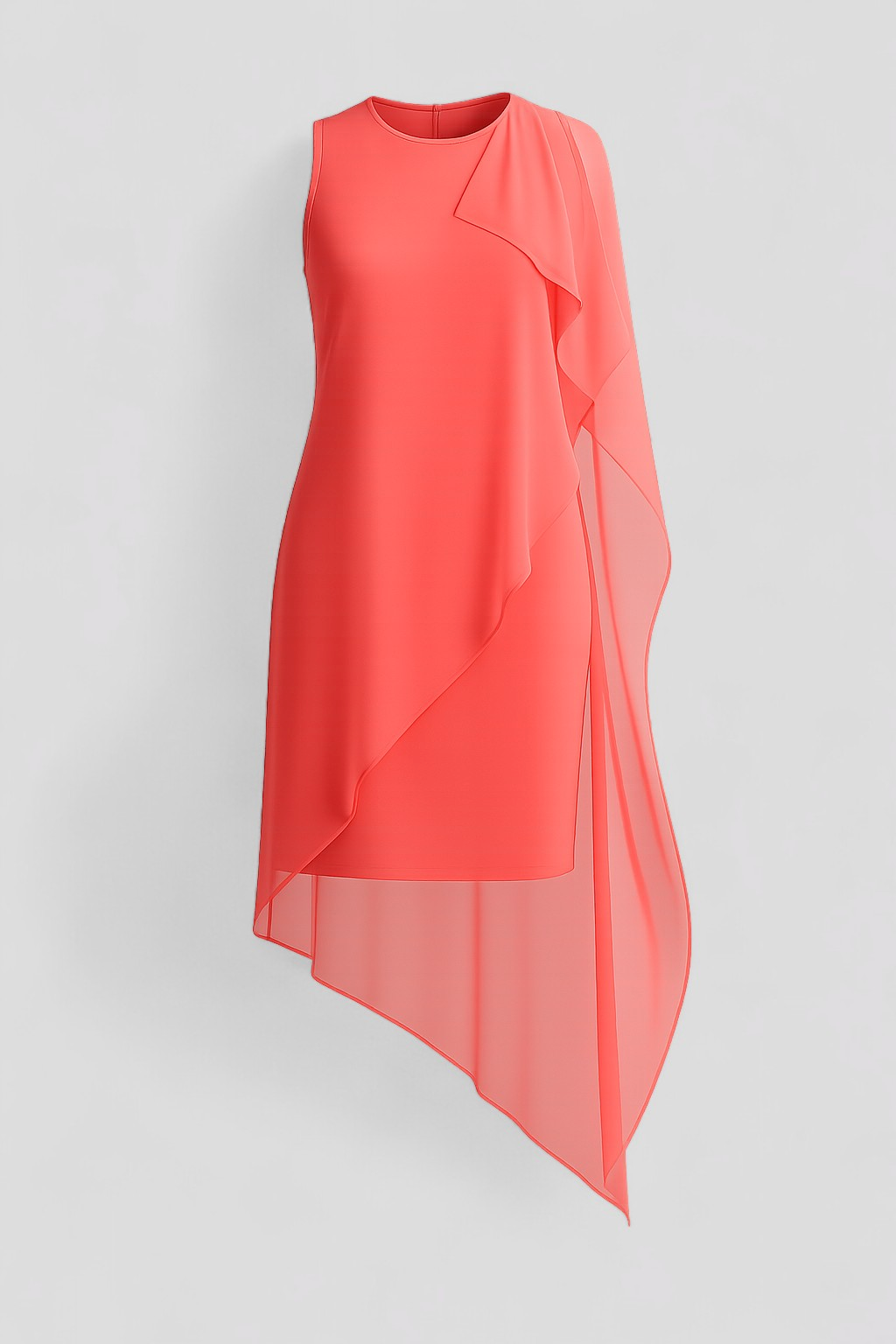 Ärmelloses Sommerkleid für Damen aus Chiffon 0