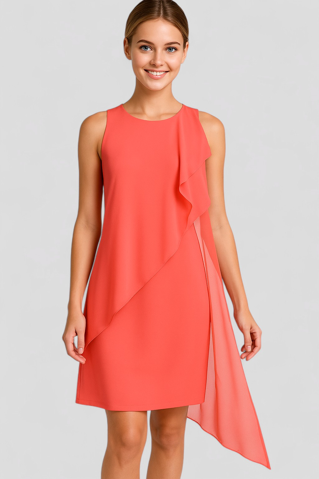 Ärmelloses Sommerkleid für Damen aus Chiffon 4