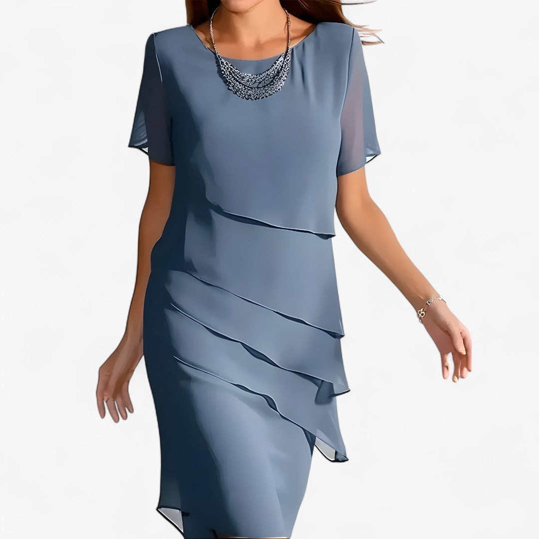 Aurora | Fließendes Volant-Kleid – Elegant und vielseitig