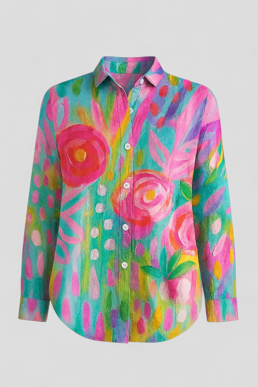 Bunte Damenbluse Mit Einzigartigem Design 0