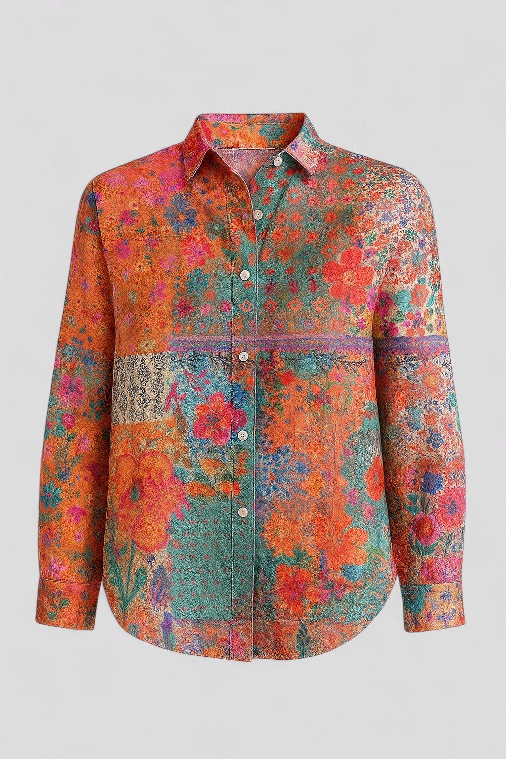 Bunte Damenbluse Mit Einzigartigem Design 1