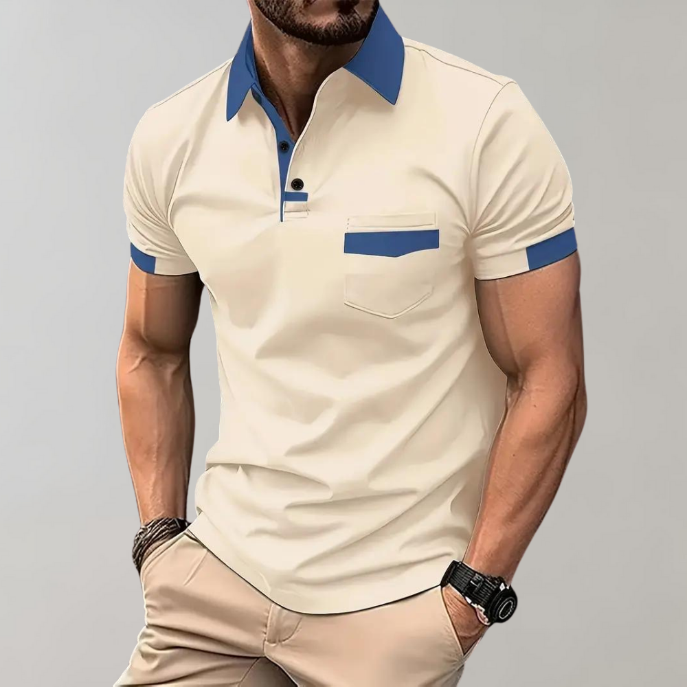 Herren-Poloshirt - Lässiger Komfort und Stil - Aprikose - CLASSICO | Herren-Poloshirt - Lässiger Komfort und Stil- €25 - Concept Frankfurt