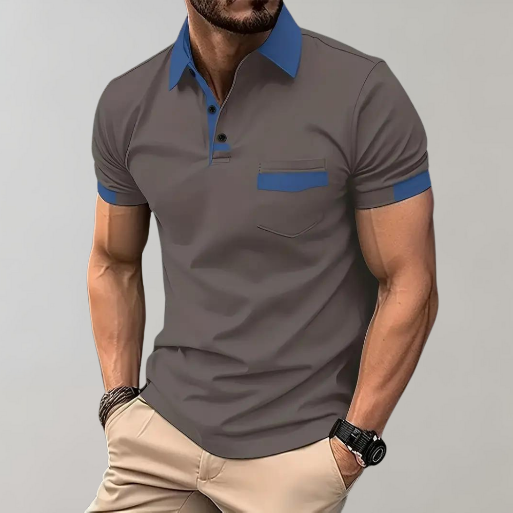 Herren-Poloshirt - Lässiger Komfort und Stil - Dunkelgrau - CLASSICO | Herren-Poloshirt - Lässiger Komfort und Stil- €25 - Concept Frankfurt