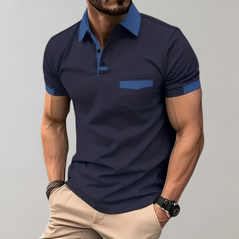 Herren-Poloshirt - Lässiger Komfort und Stil - Marineblau - CLASSICO | Herren-Poloshirt - Lässiger Komfort und Stil- €25 - Concept Frankfurt