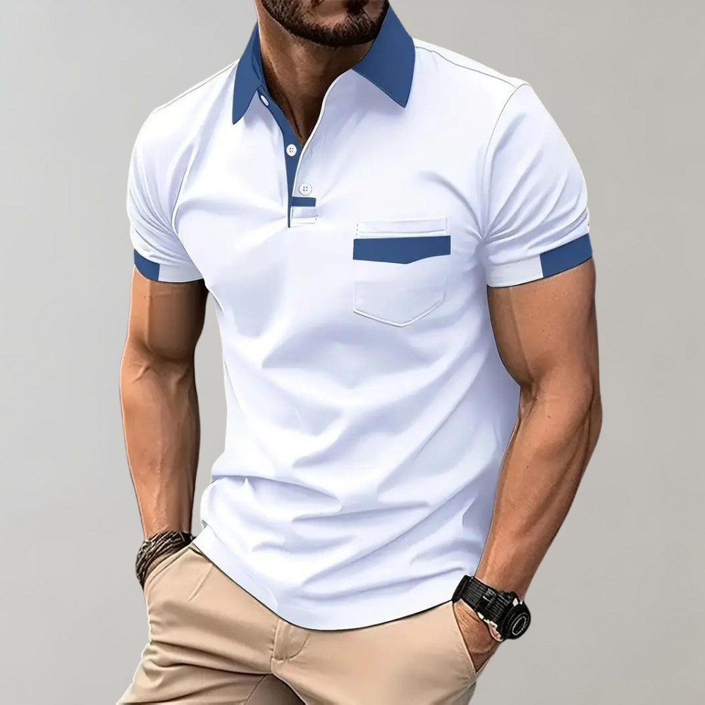 Herren-Poloshirt - Lässiger Komfort und Stil - Weiß - CLASSICO | Herren-Poloshirt - Lässiger Komfort und Stil- €25 - Concept Frankfurt