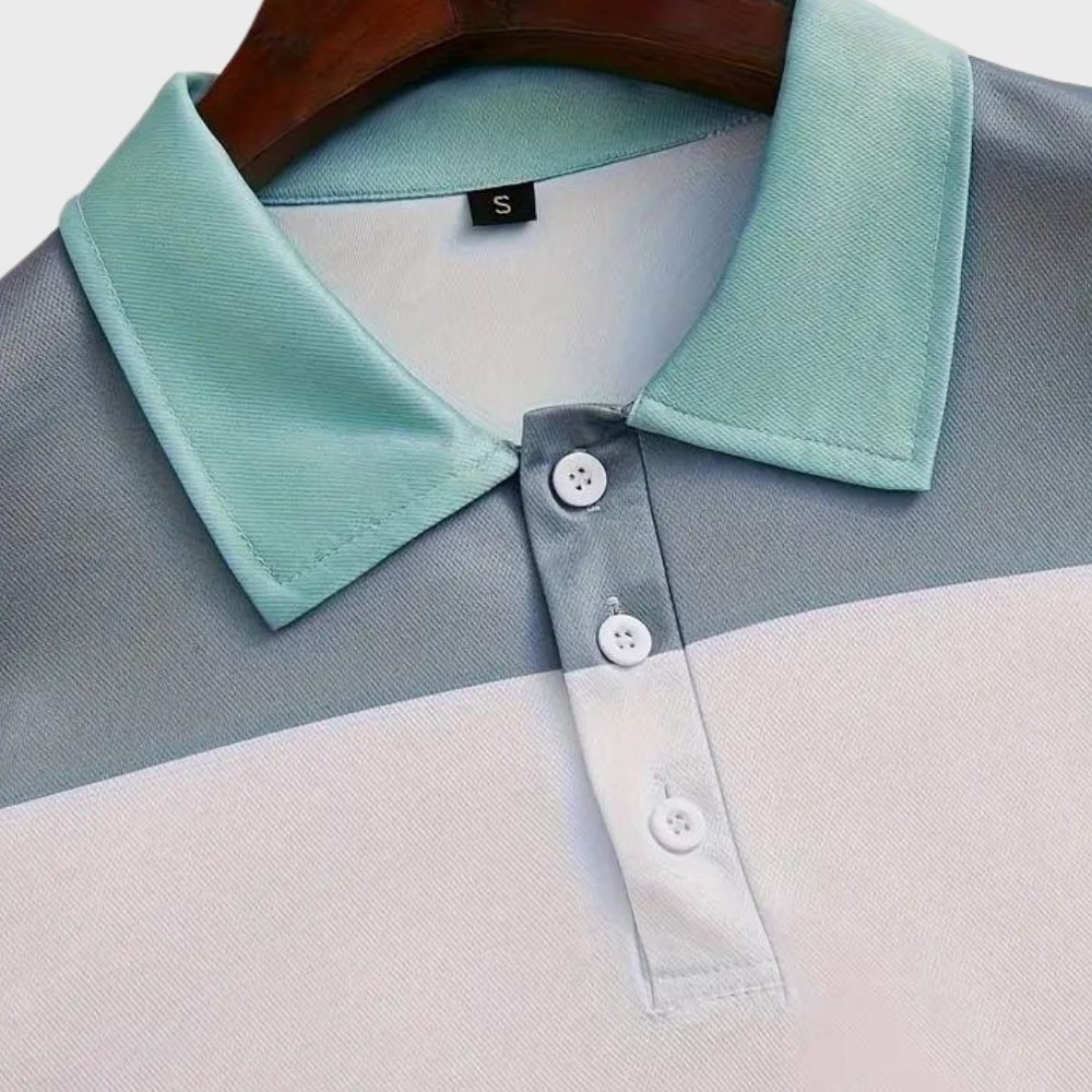 Poloshirt mit Farbblöcken - Moderner Stil und Komfort - - Lennard | Poloshirt mit Farbblöcken - Moderner Stil und Komfort- €25 - Concept Frankfurt