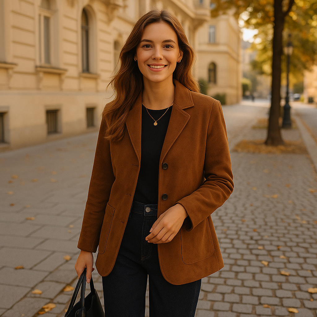 Emilia | Wildlederjacke – Zeitloser Stil für jede Gelegenheit