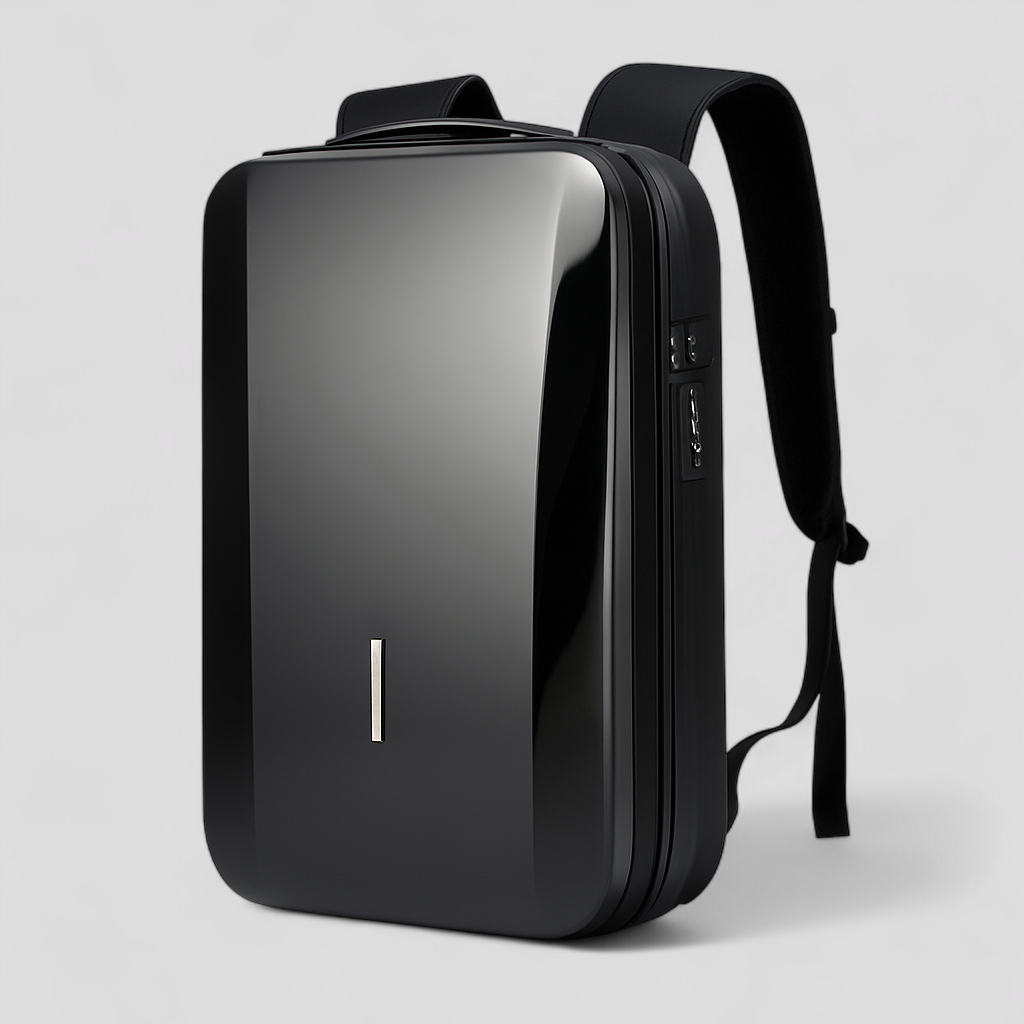 Renzo | Diebstahlsicherer Rucksack aus ABS mit eingebautem Schloss
