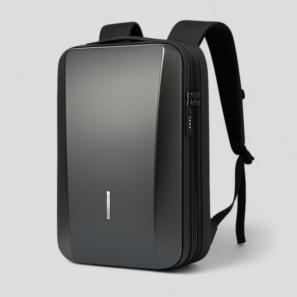 Renzo | Diebstahlsicherer Rucksack aus ABS mit eingebautem Schloss