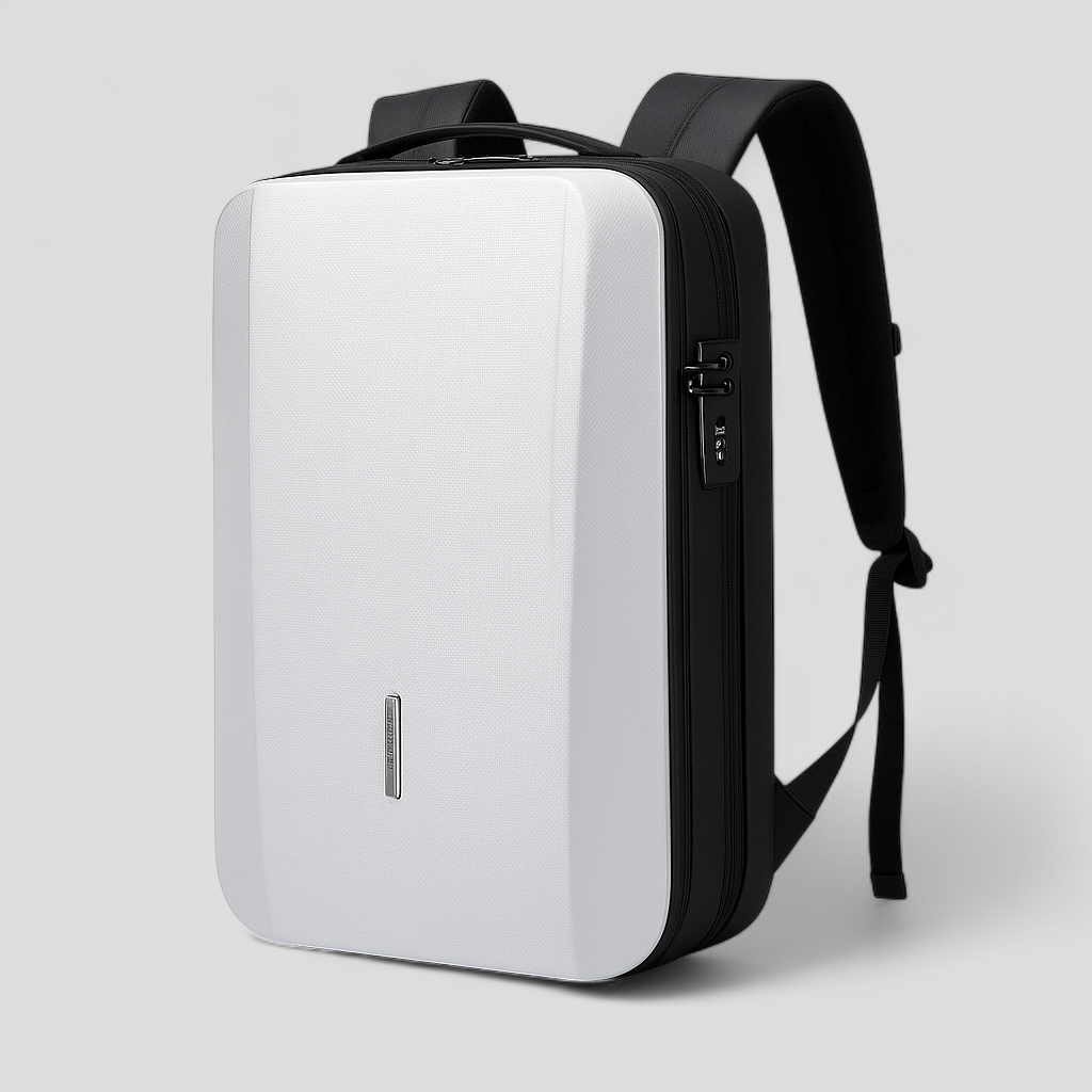 Renzo | Diebstahlsicherer Rucksack aus ABS mit eingebautem Schloss