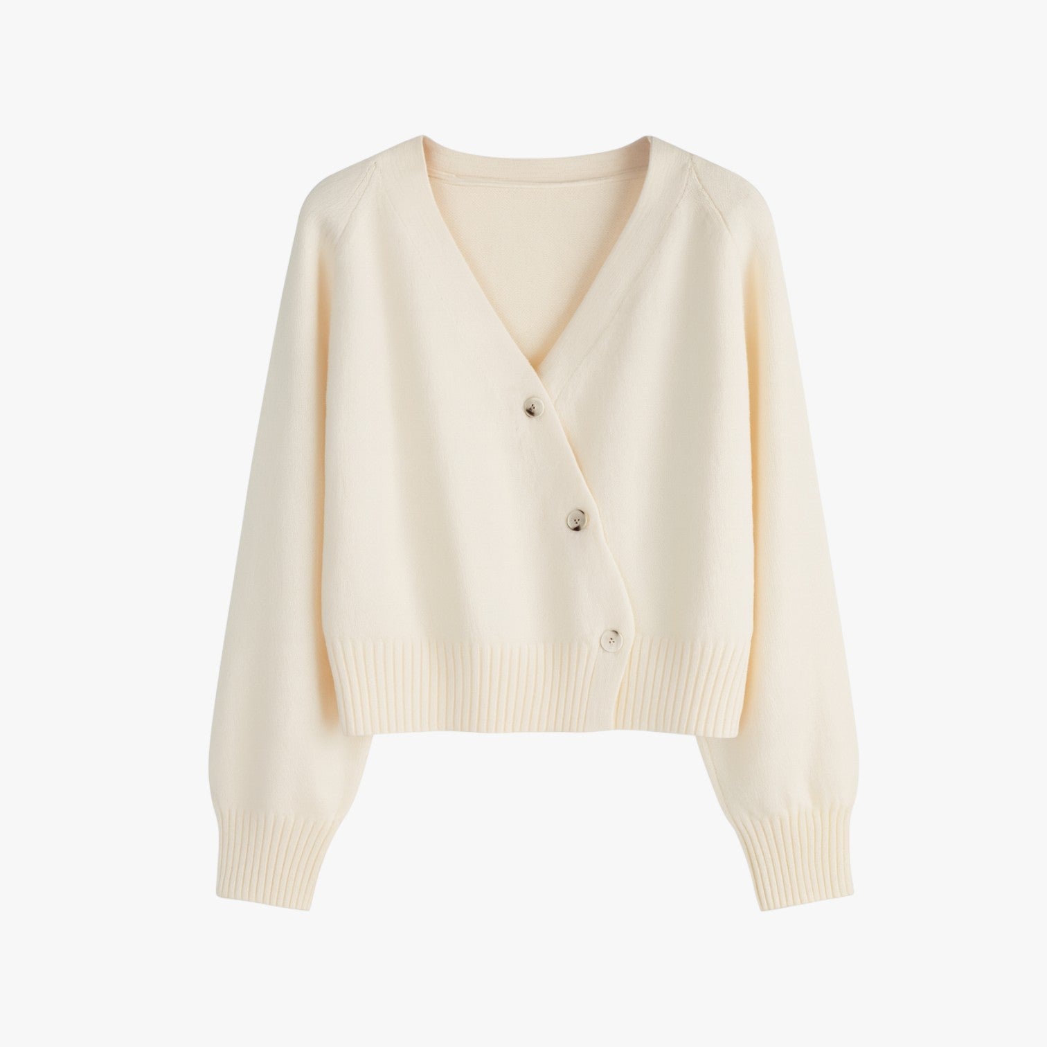 Leah | Weicher Kaschmir-Cardigan mit Nadelknöpfen, oversize Eleganz für Frühling und Herbst