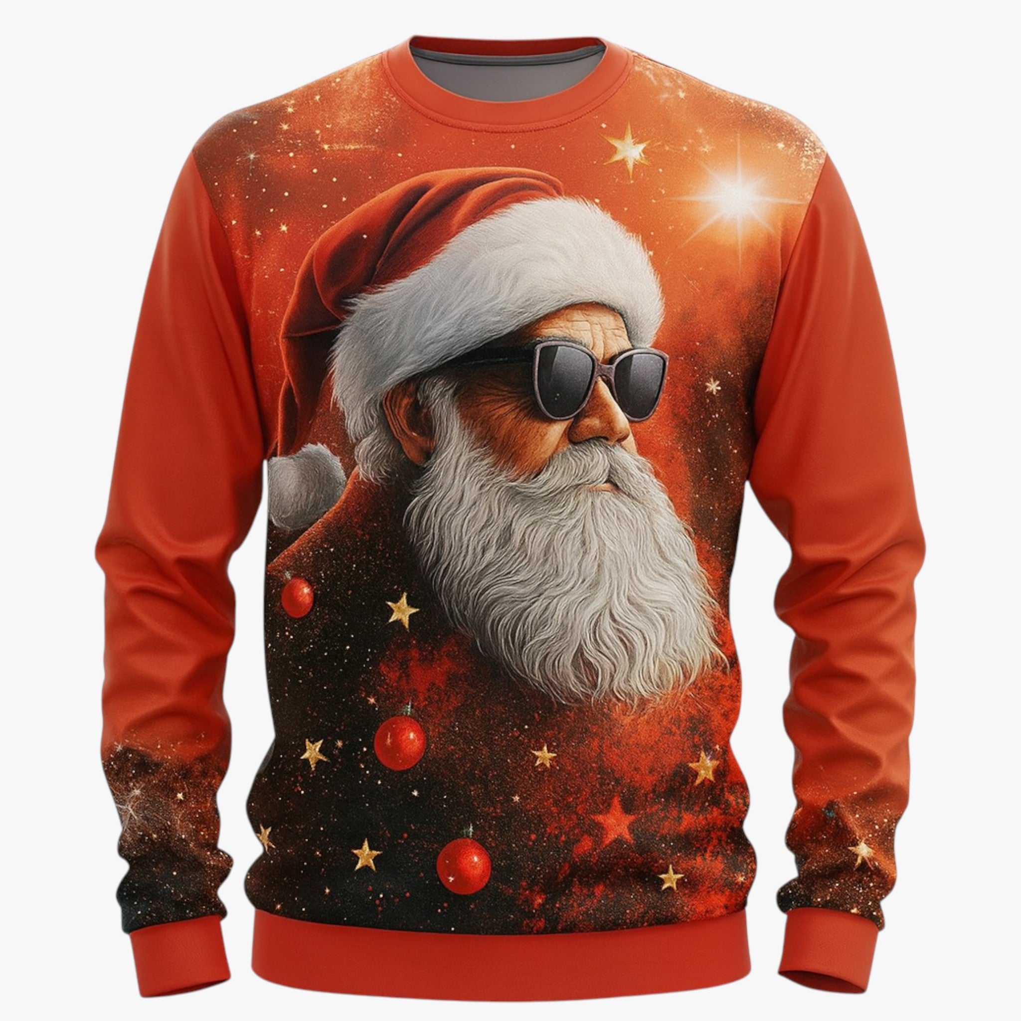 Stilvolle Herren-Casual-Kerstsweater mit lebendigem Musikdesign