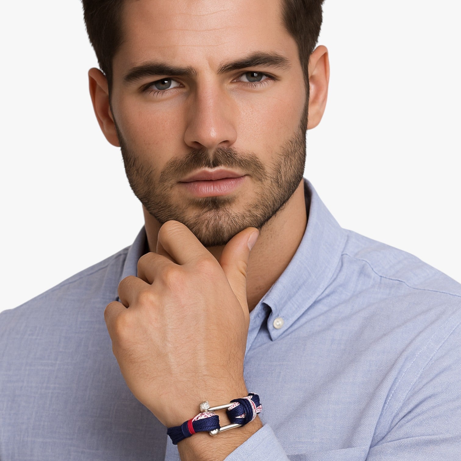 Tristan | Survival Paracord Armband mit Marinehaken