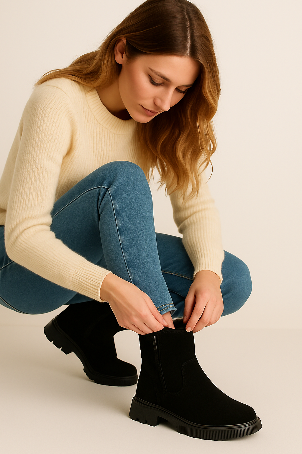 Alice | Winterstiefel in Wildlederoptik – Wärme mit Kunstfellfutter